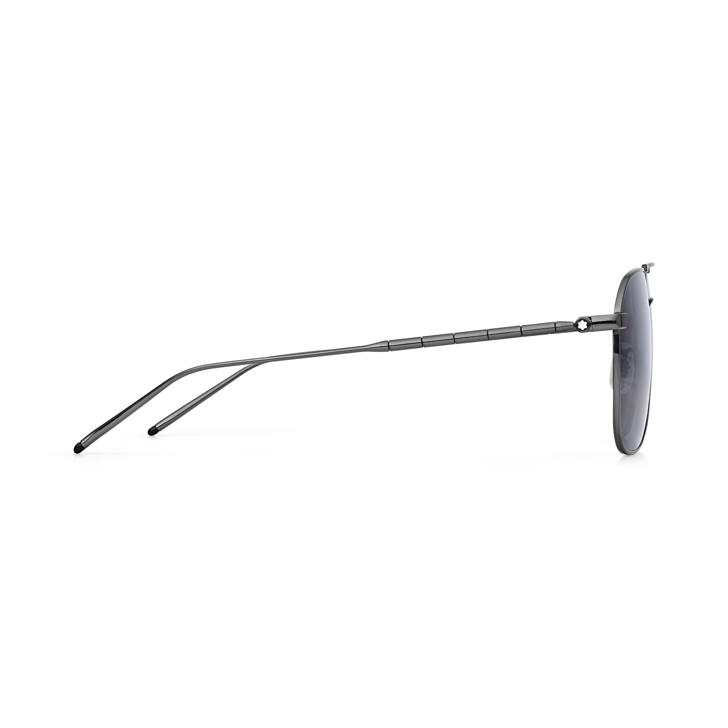 Rectangular Sunglasses with Ruthenium-Colored Metal Frame, image 2