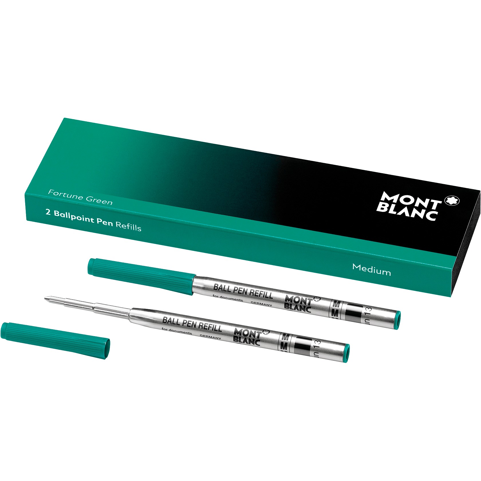 2 Ballpoint Pen Refill (M) Fortune Green, image 1