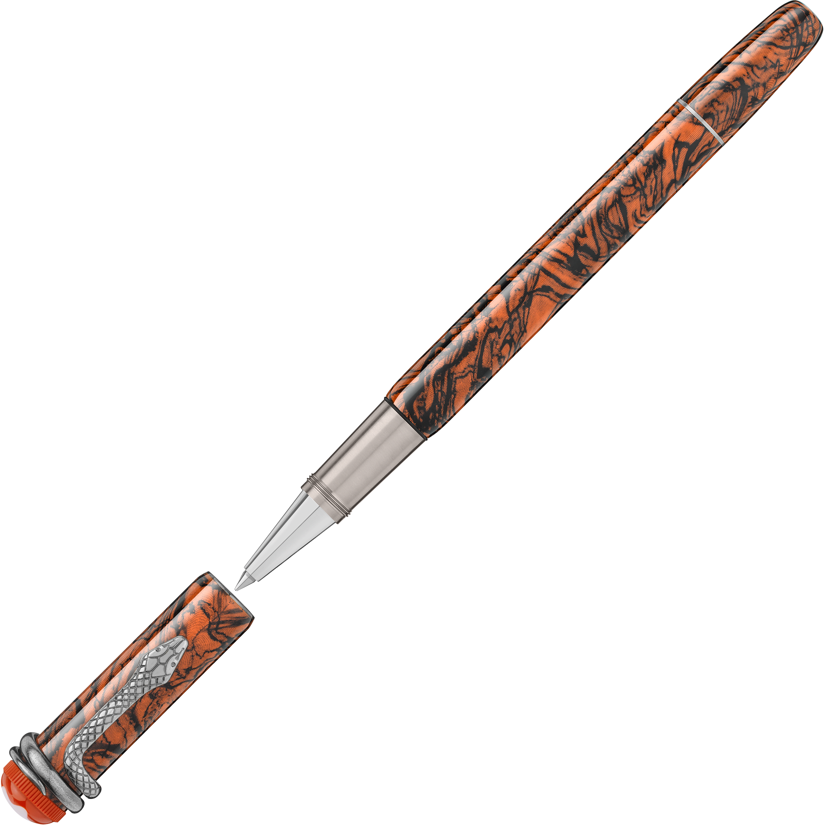 Montblanc Heritage Collection Rouge et Noir Serpent Marble Special Edition Rollerball, image 1