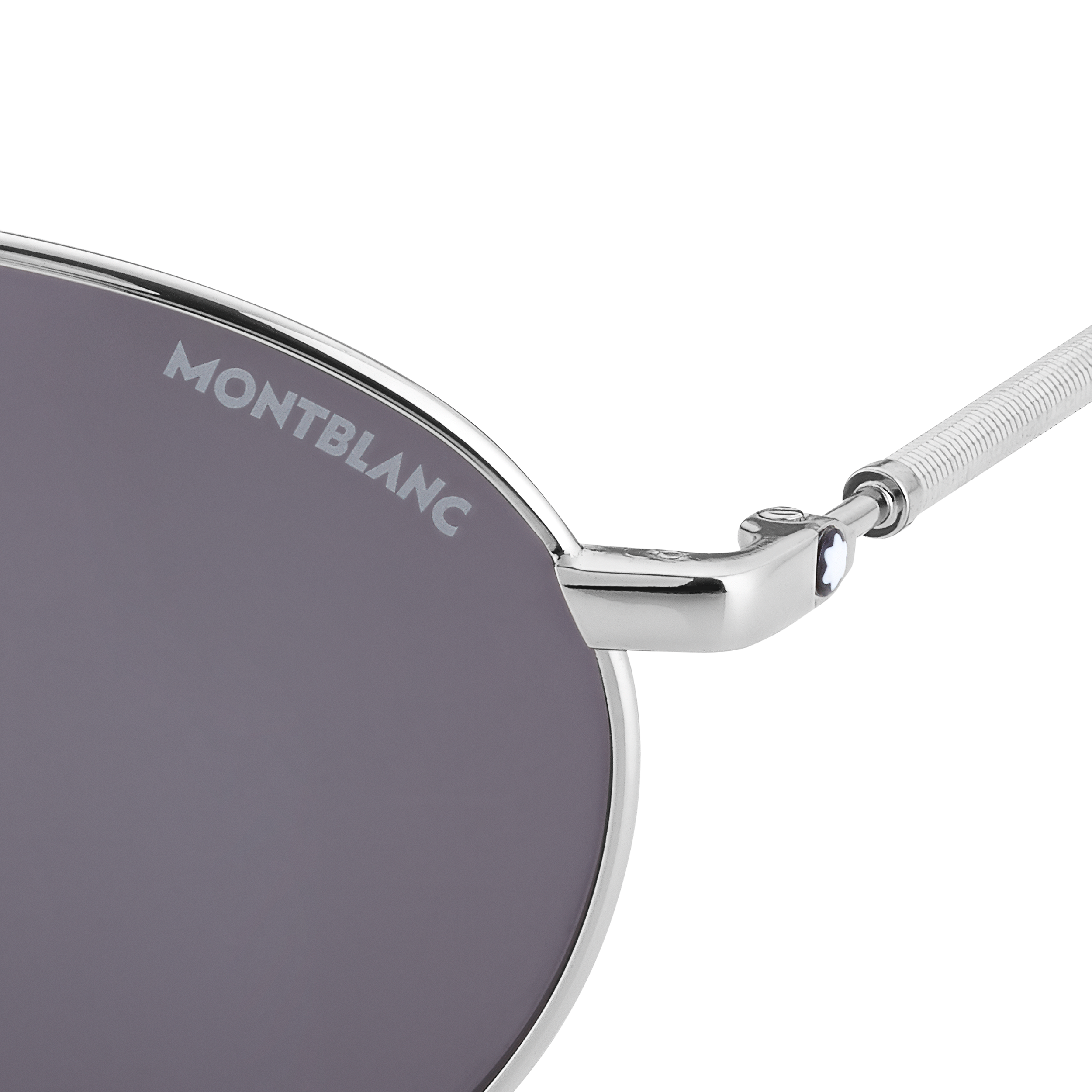 Square Silver-Colored Metal Frame Sunglasses, image 2