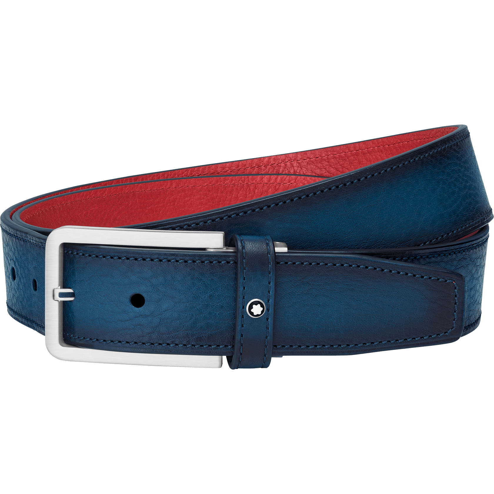 Rectangular Matt Stainless Steel and Gold finish PVD Side Belt, image 2