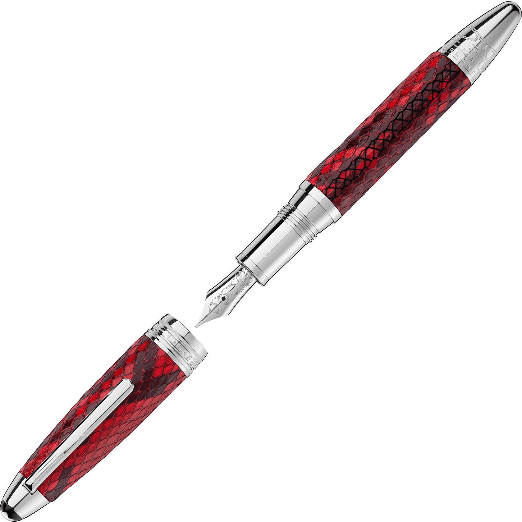Great Masters Exotic Leather Python Fountain Pen, image 1