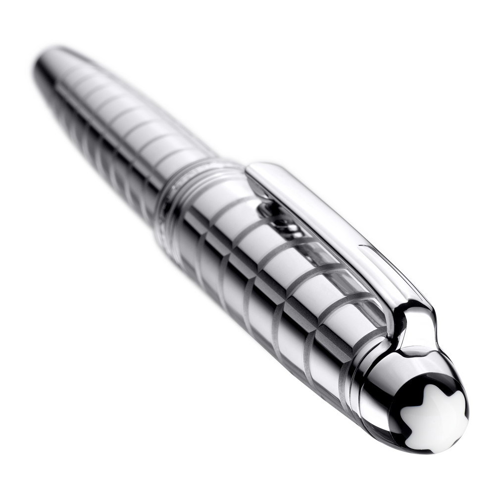 3 صورة ،Meisterstück Solitaire Platinum-Coated Facet Classique Rollerball