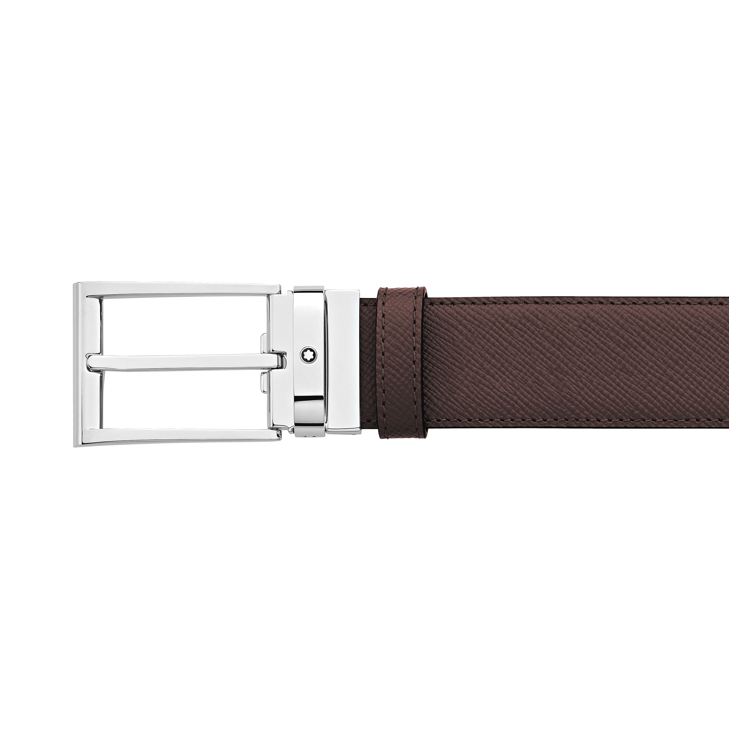 Black/brown 35 mm reversible leather belt, image 5
