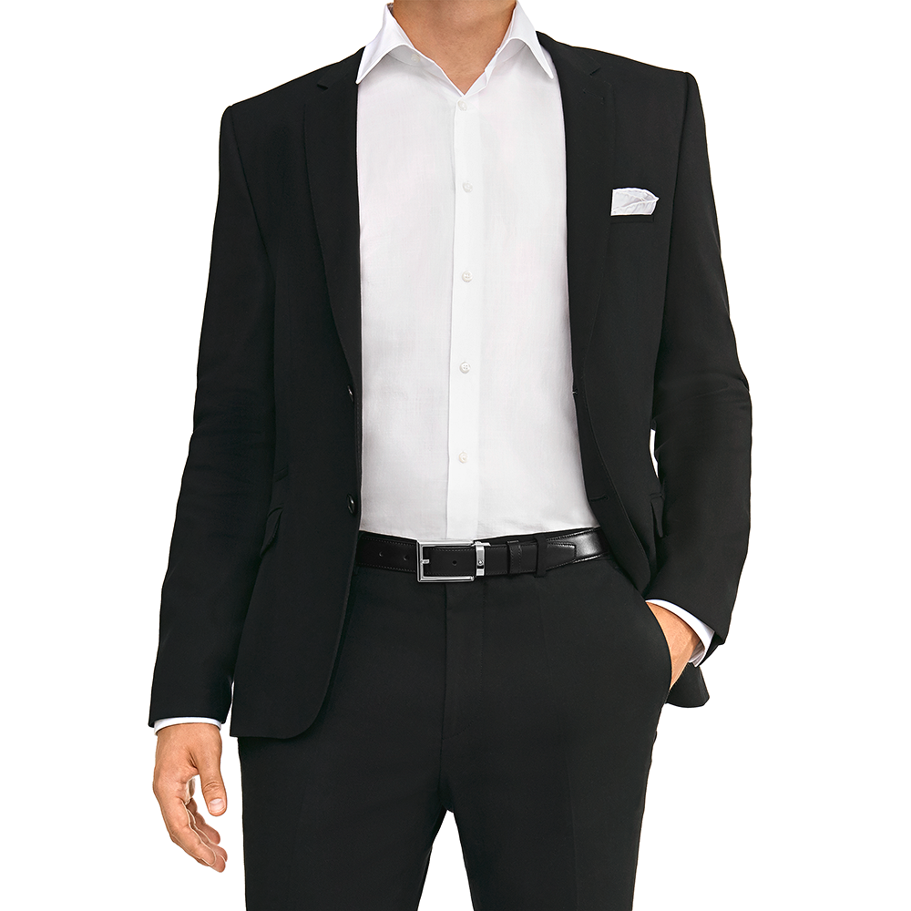 Black/brown reversible cut-to size business belt, image 3