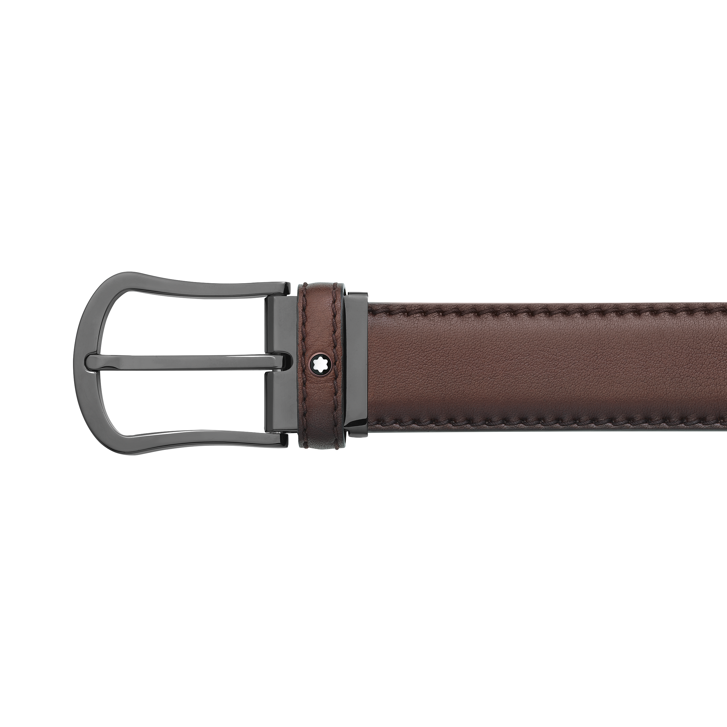 Brown 35 mm leather belt, image 2
