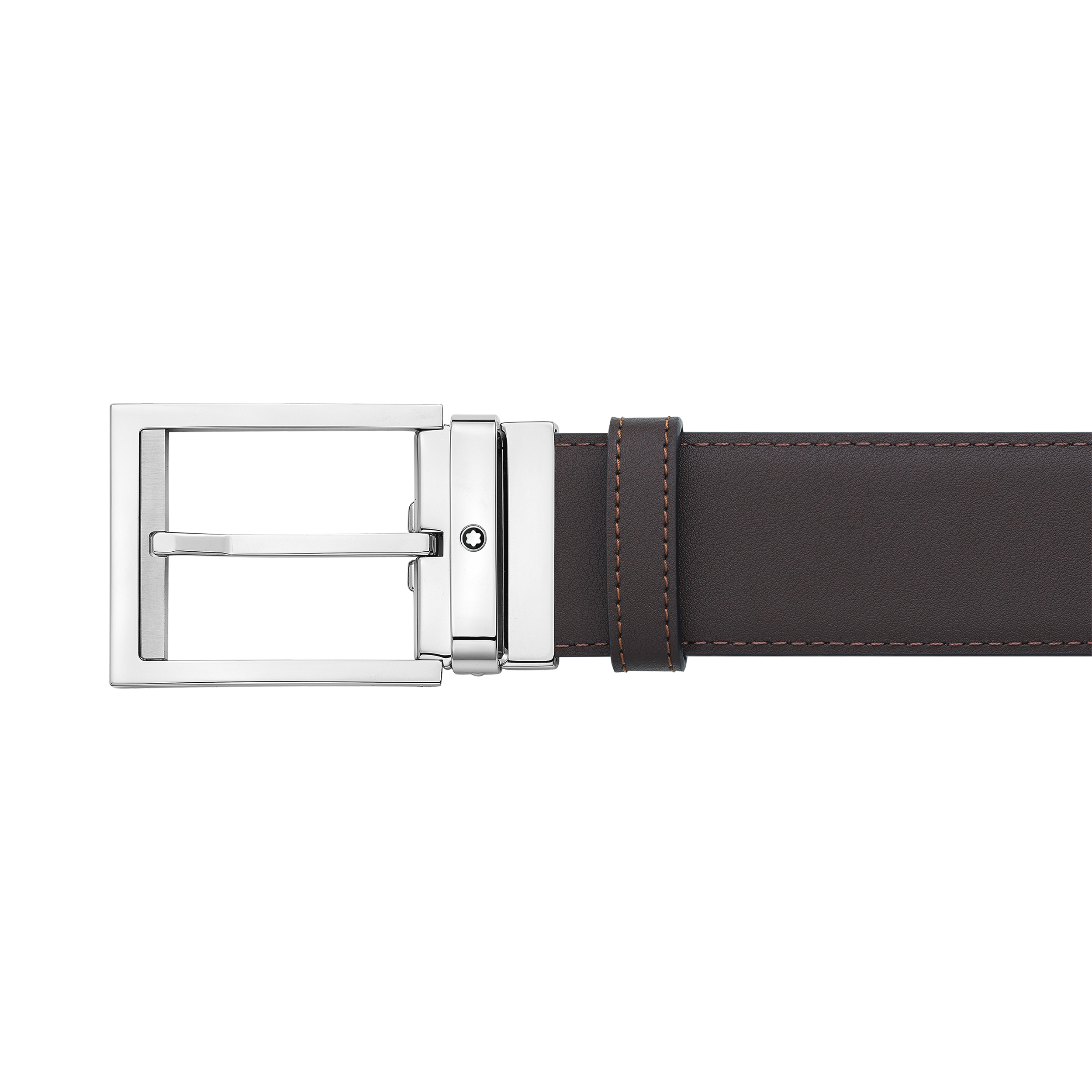 Black/brown 40 mm reversible leather belt, image 3