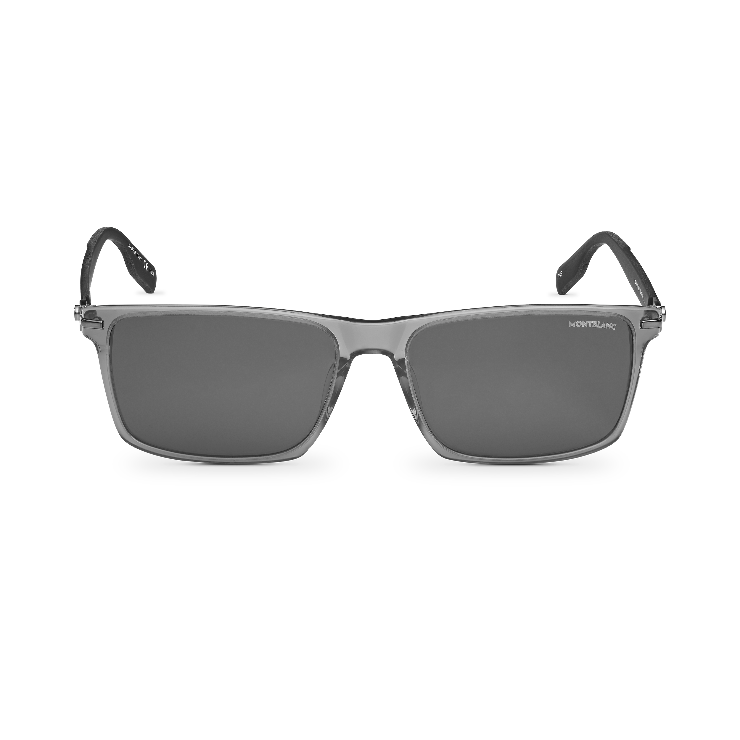 Rectangular Sunglasses with Gray Colored Acetate Frame, image 1