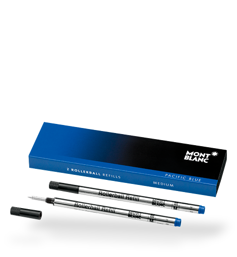 4 صورة ،2 Rollerball Refills (M) Pacific Blue
