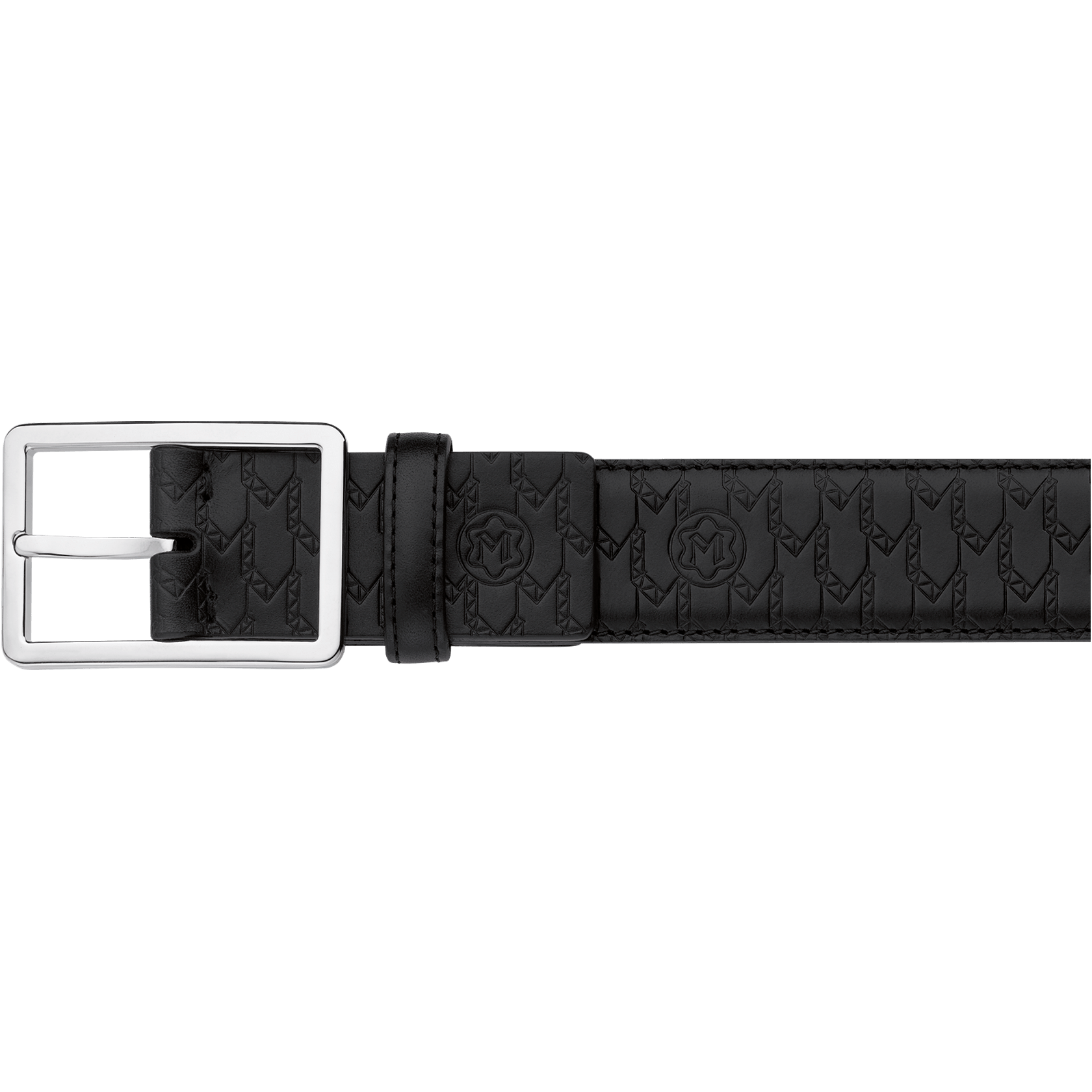 Rectangular Frame Shiny Palladium-Coated Pin Buckle, image 1