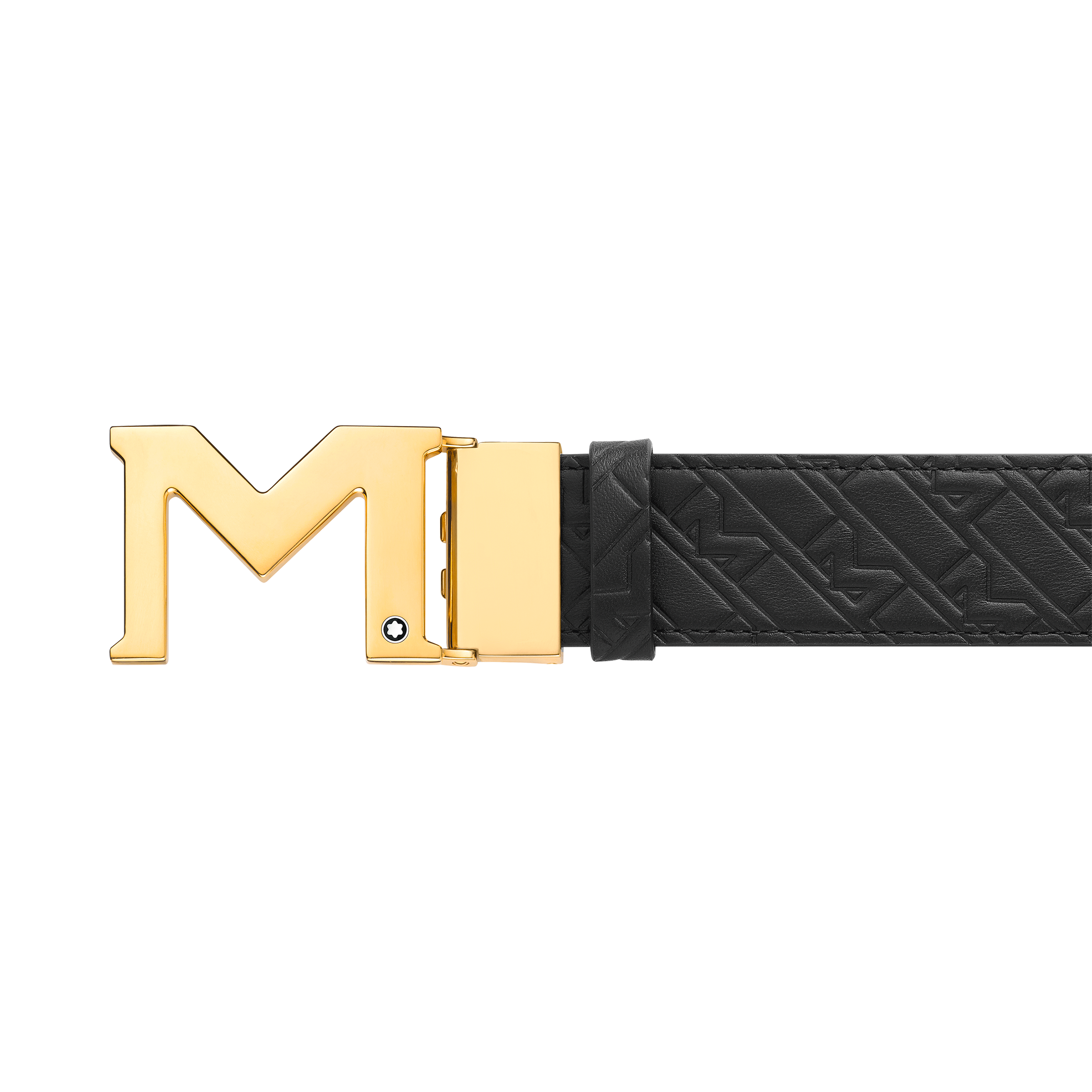 M buckle black 35 mm reversible leather belt, image 2