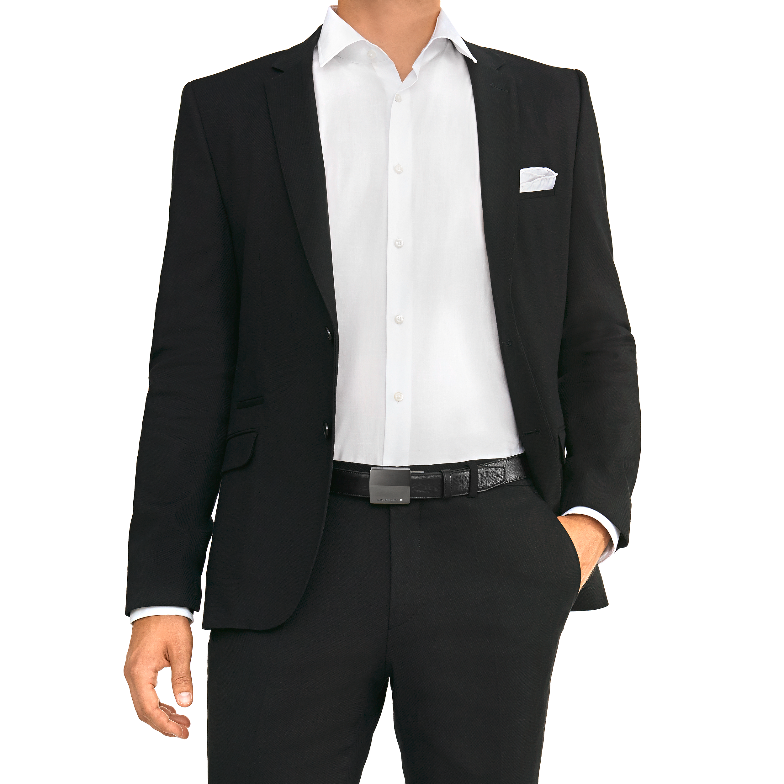 Black cut-to-size business belt, image 3