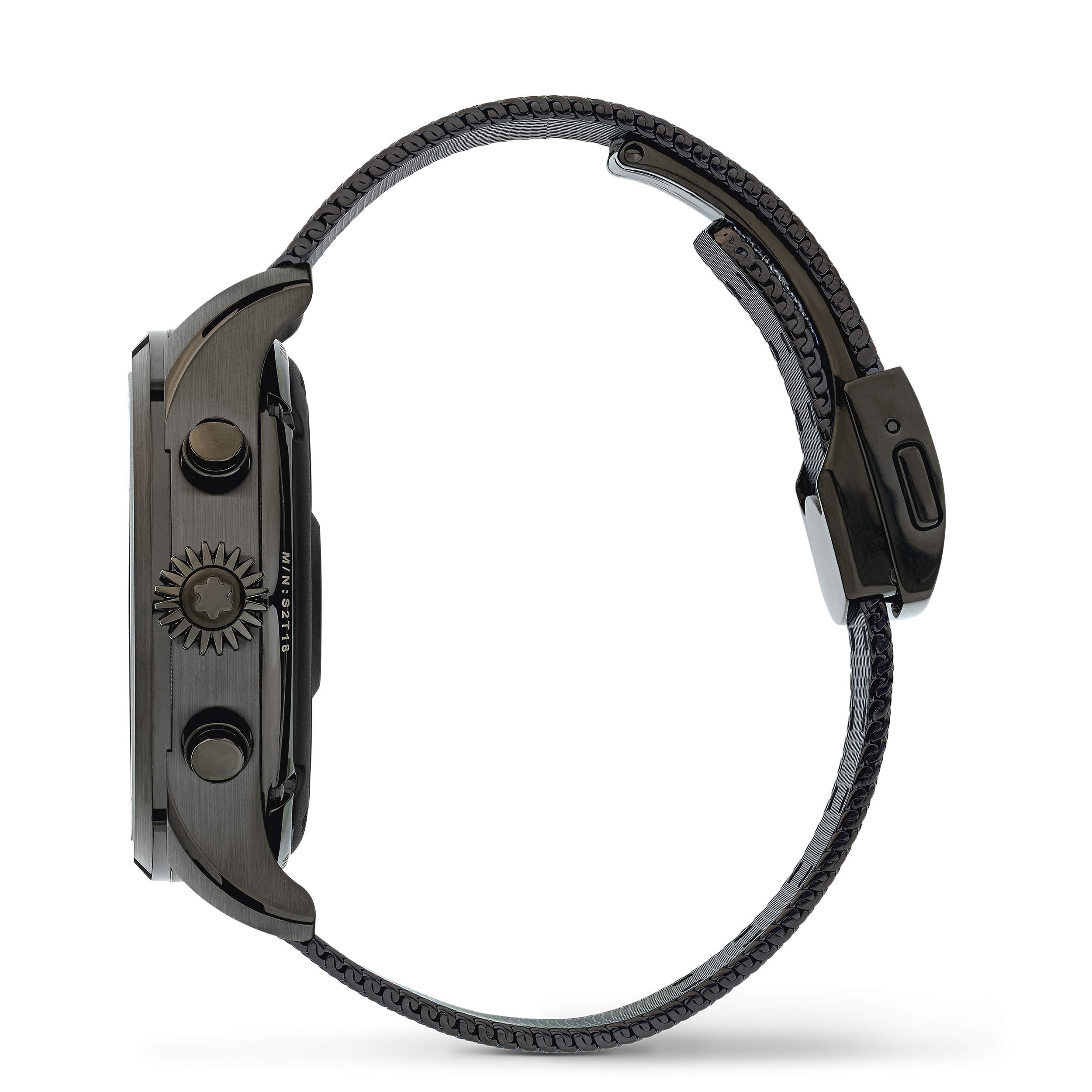 Montblanc Summit 2 Stainless Steel Black and Steel Bracelet, image 8
