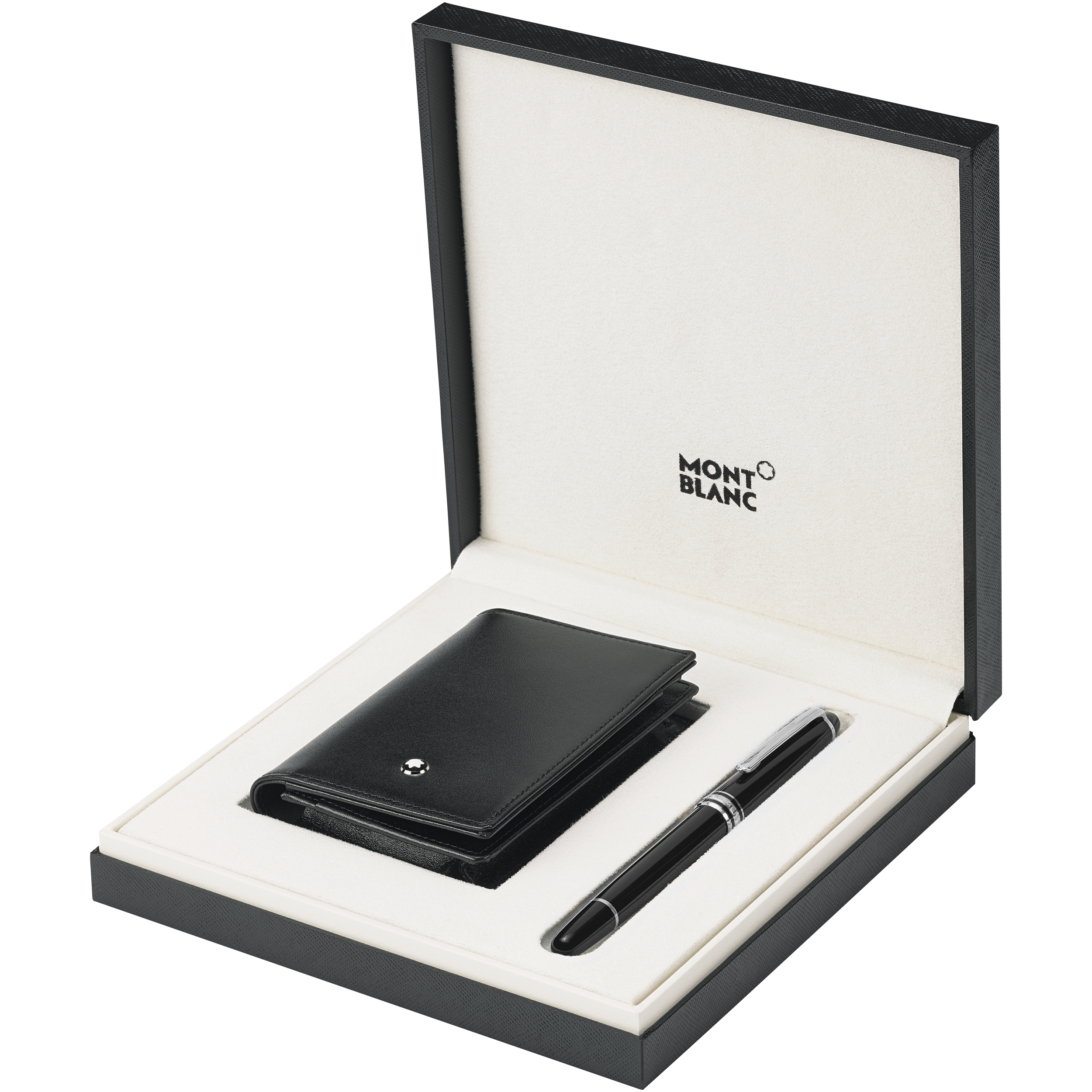 Set with Meisterstück Platinum Classique Rollerball and Business Card Holder with Gusset, image 1