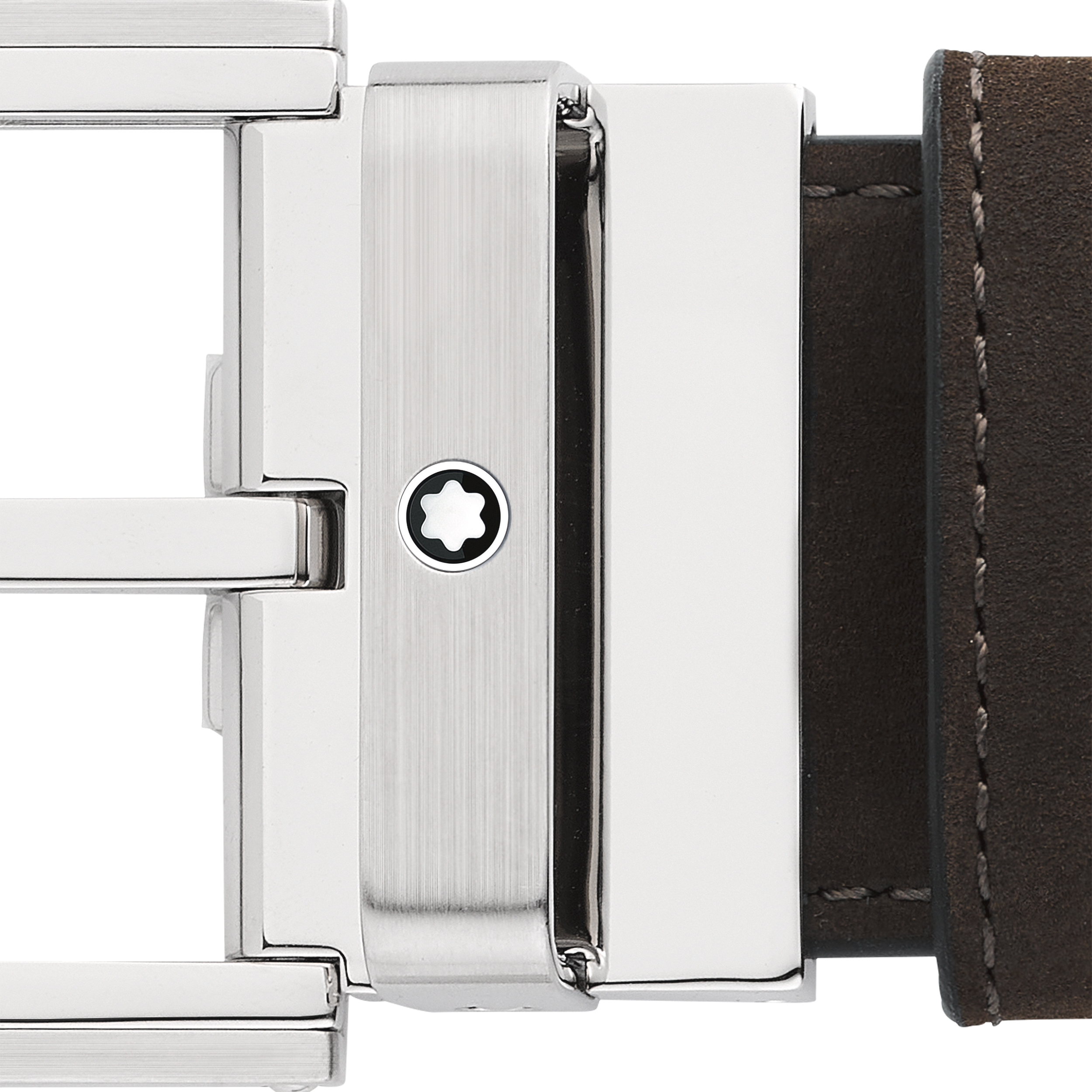 Black/brown 35 mm reversible leather belt, image 4
