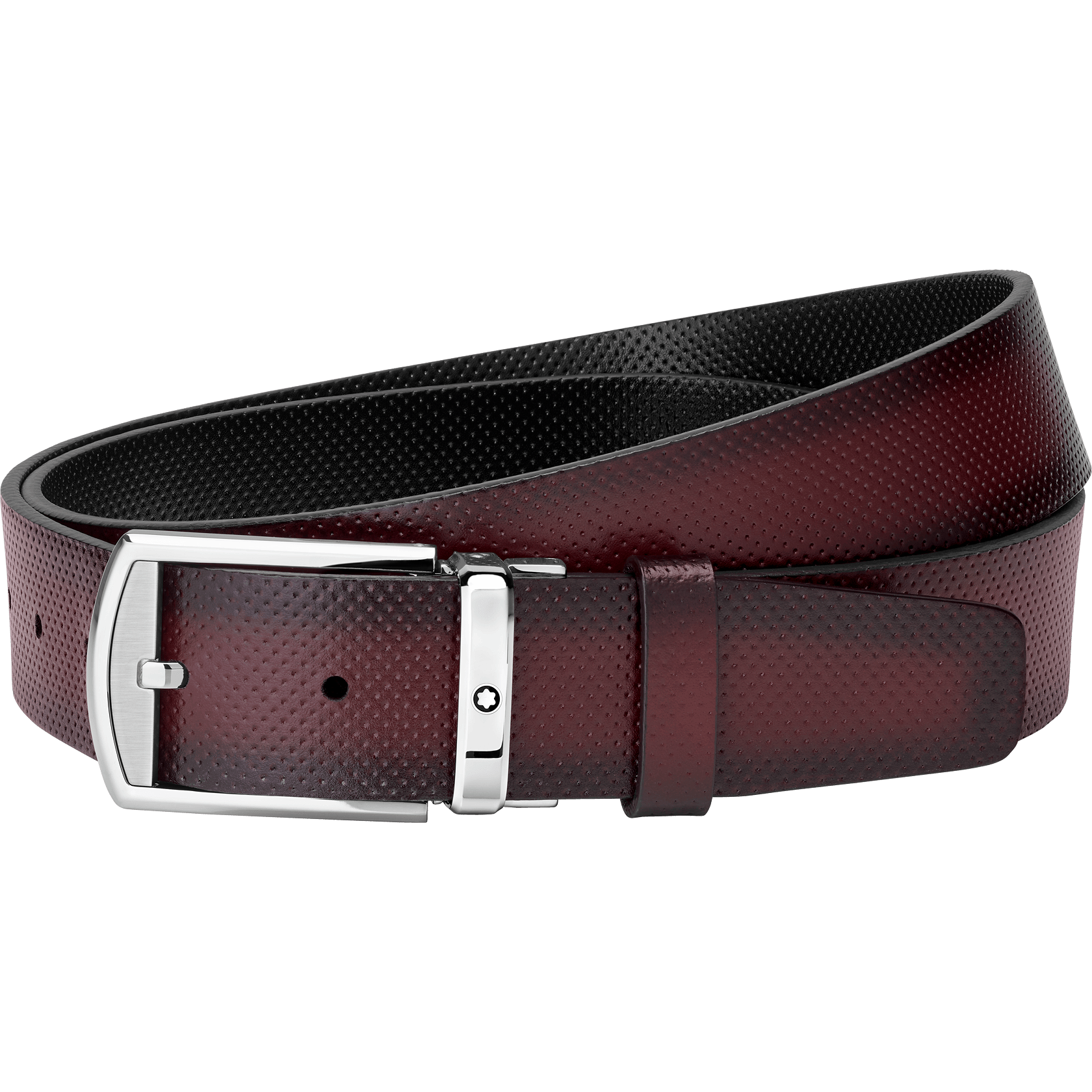 Rectangular Rounded Shiny&Matt Stainless Steel Pin Buckle Belt, image 1
