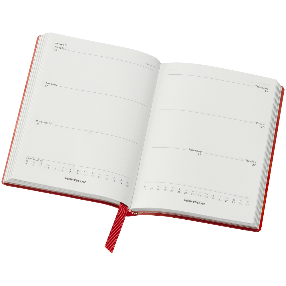 2 صورة ،#147 18-Month Weekly Diaries 19-20, Red