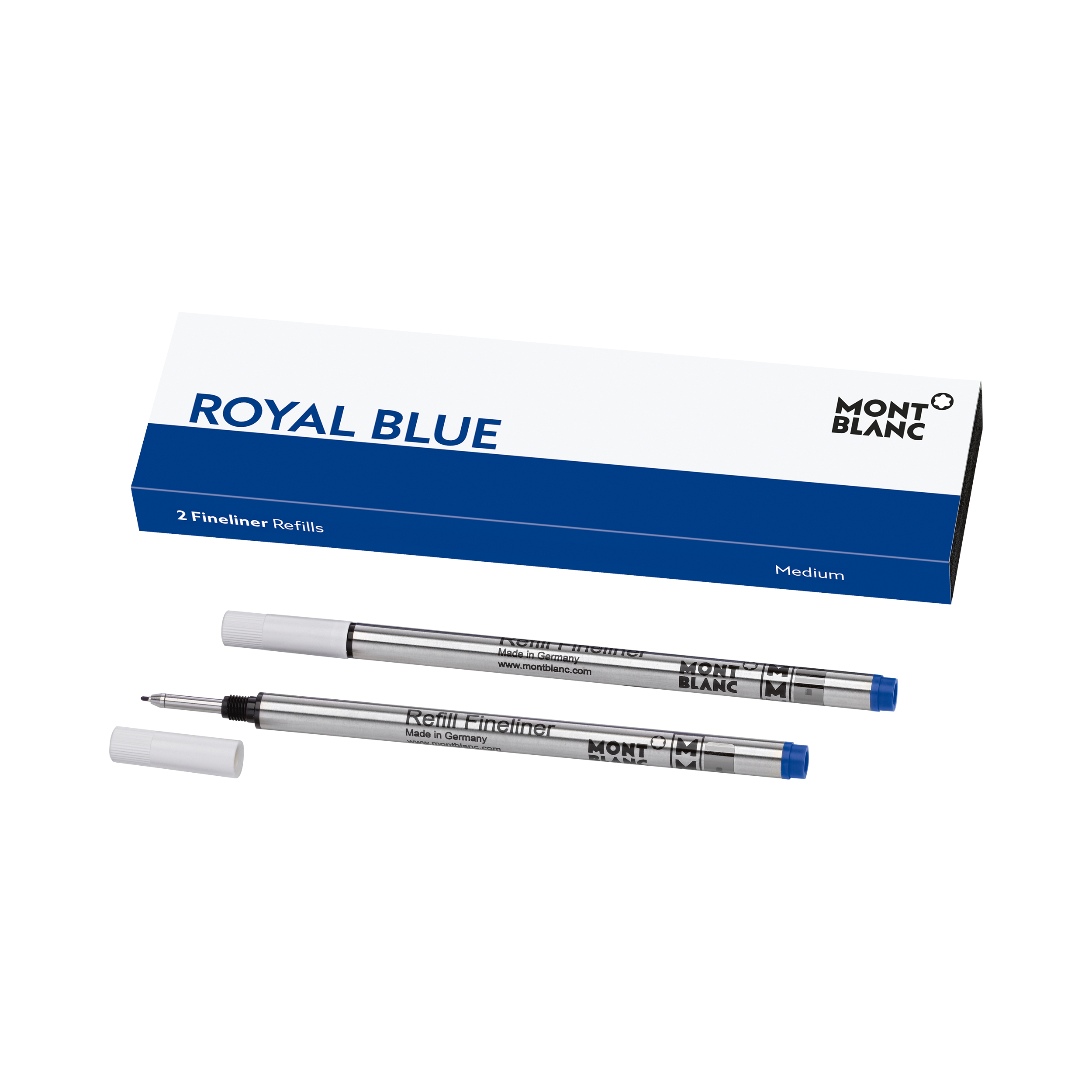 2 Fineliner Refills Medium Royal Blue, image 1