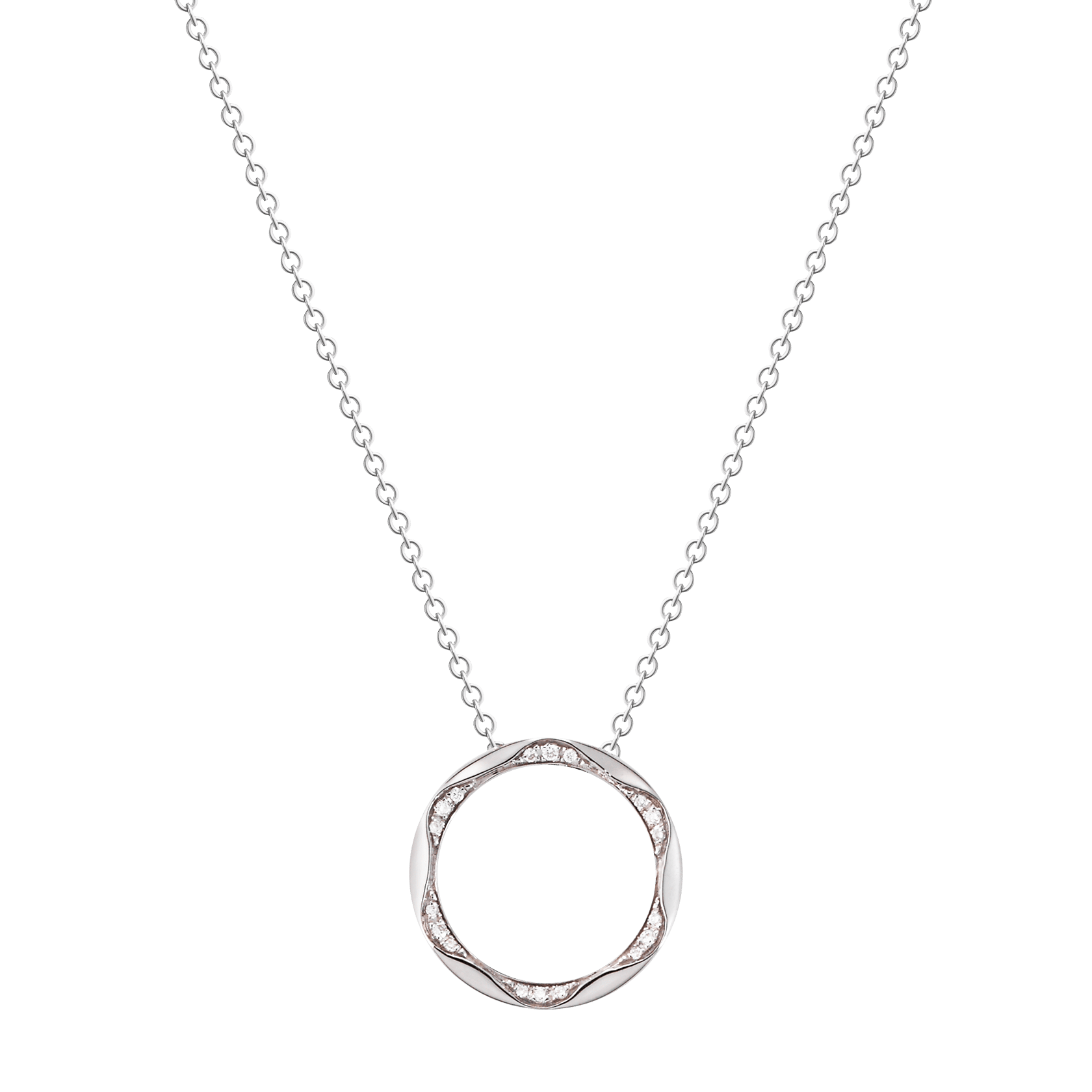 Âme de star white gold necklace, image 3