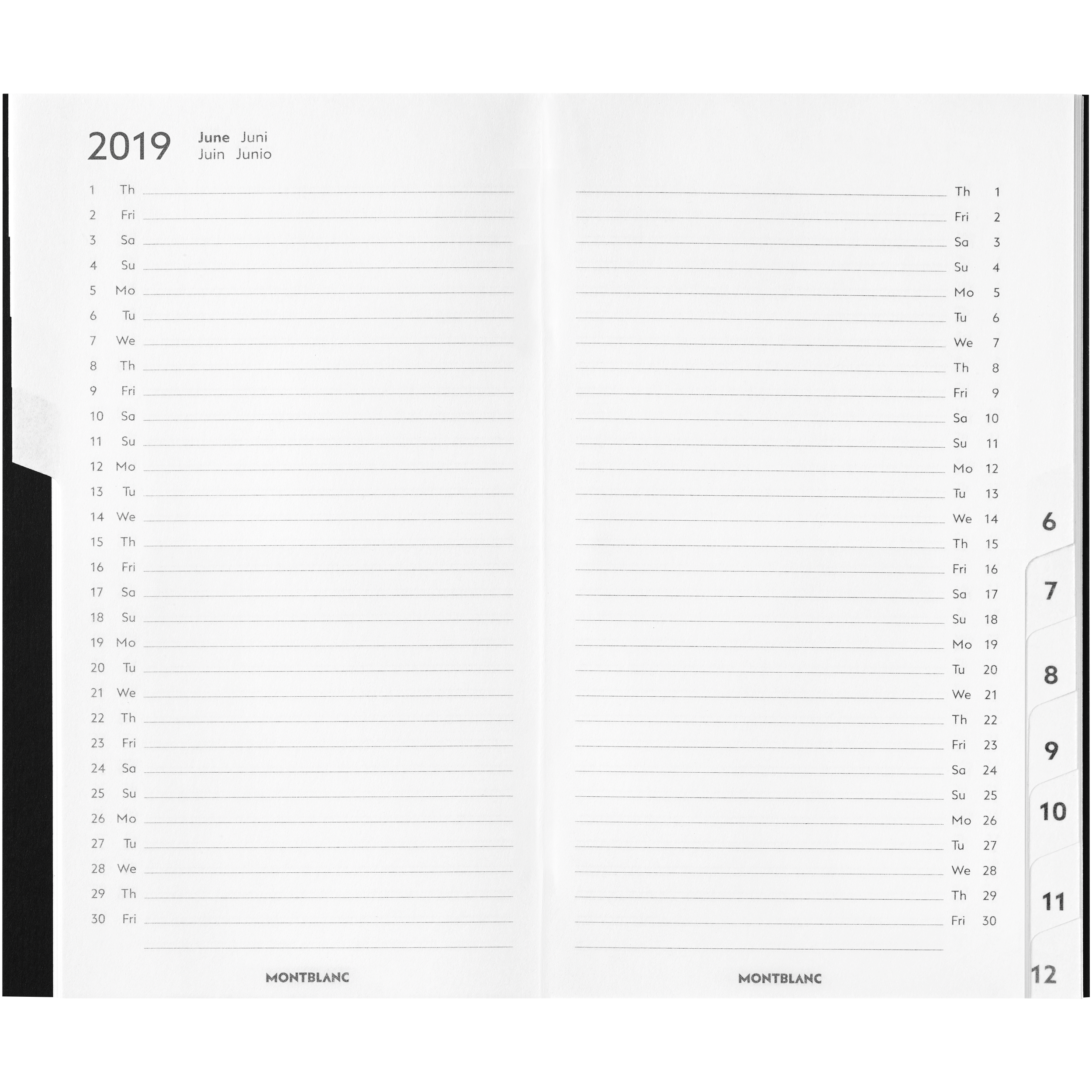 Calendar 2019 for Wallet, image 3
