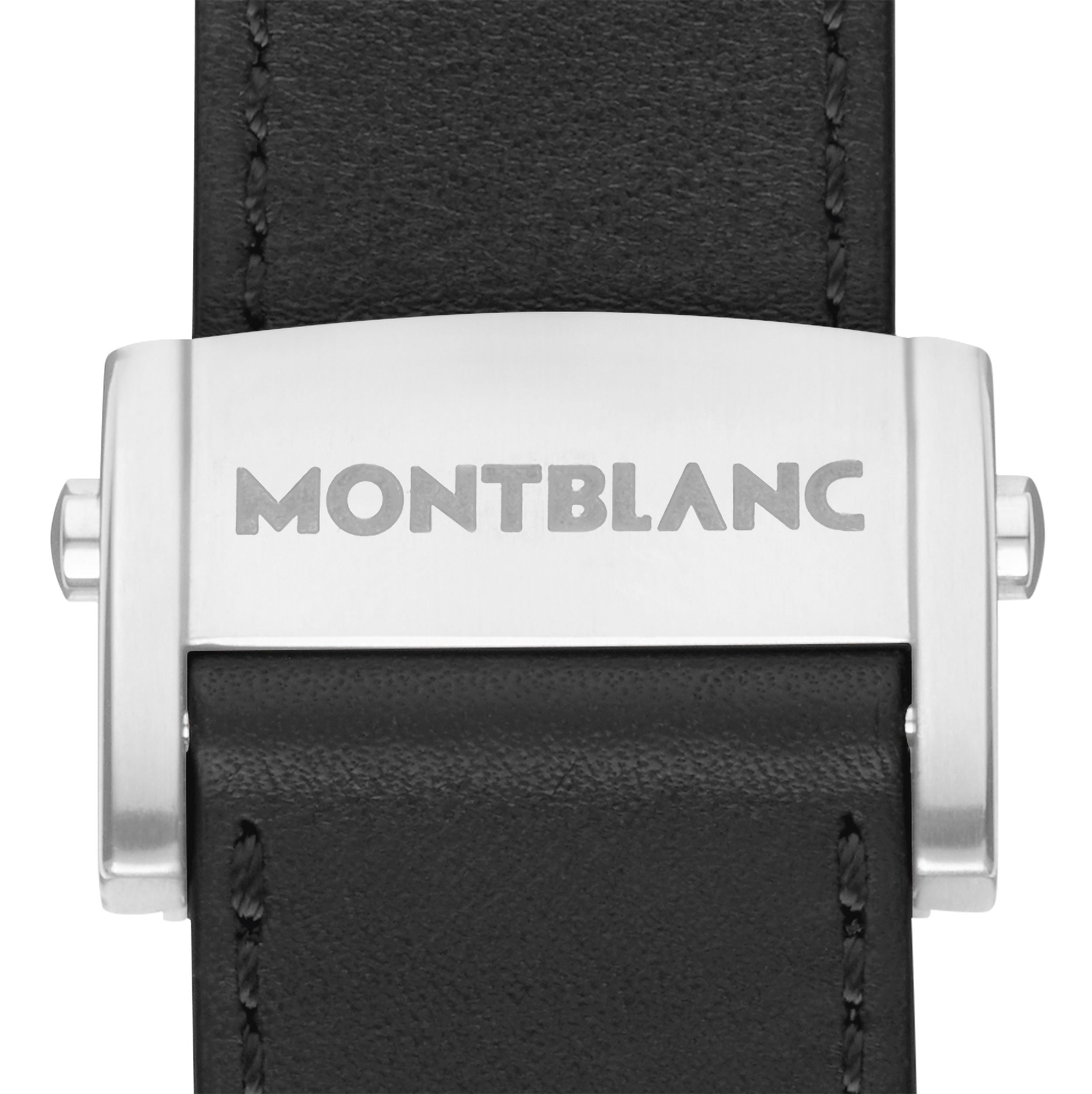 2 صورة ،Black Leather Strap