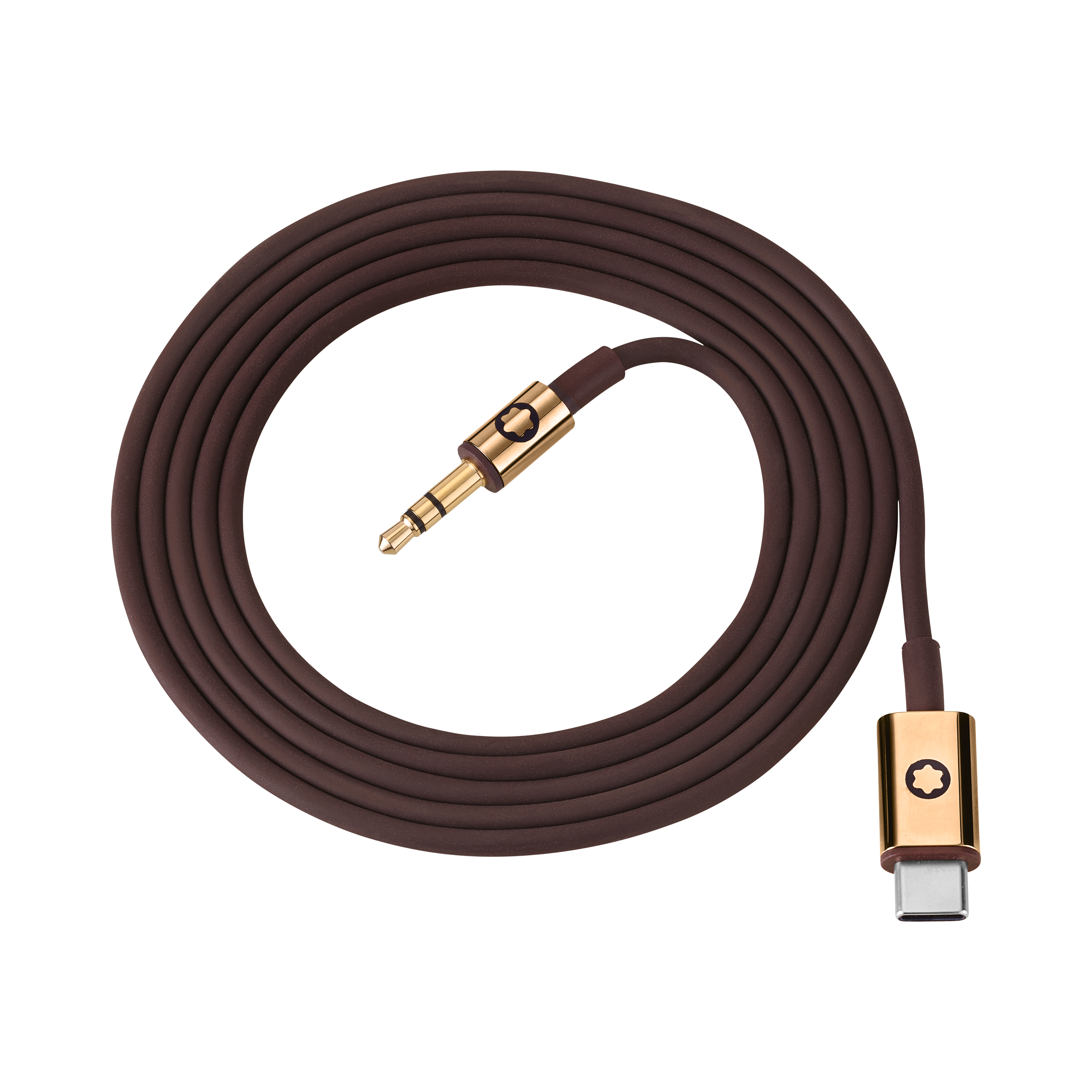 Brown Cable Set for Montblanc MB 01 Headphones, image 3