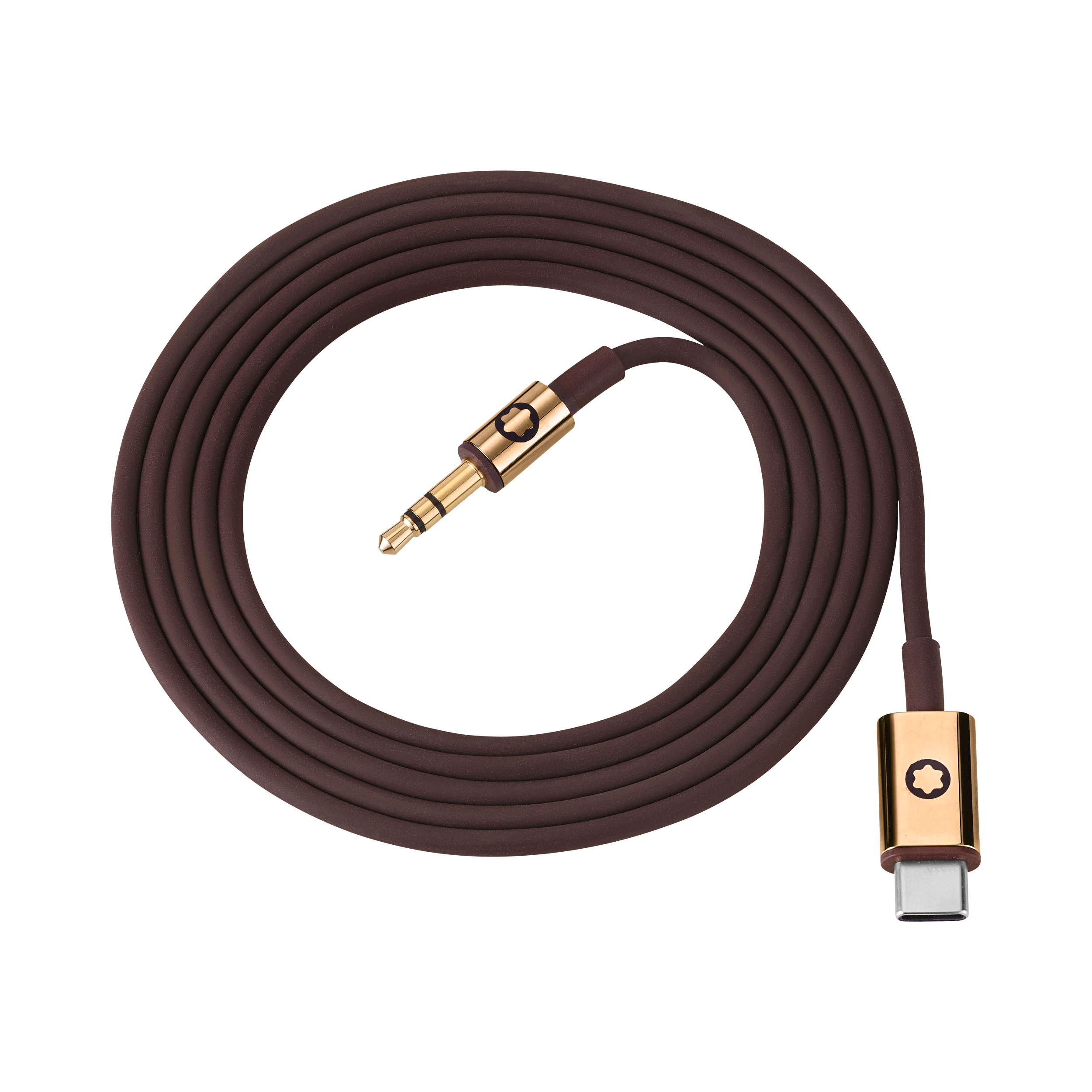Brown Cable Set for Montblanc MB 01 Headphones, image 1