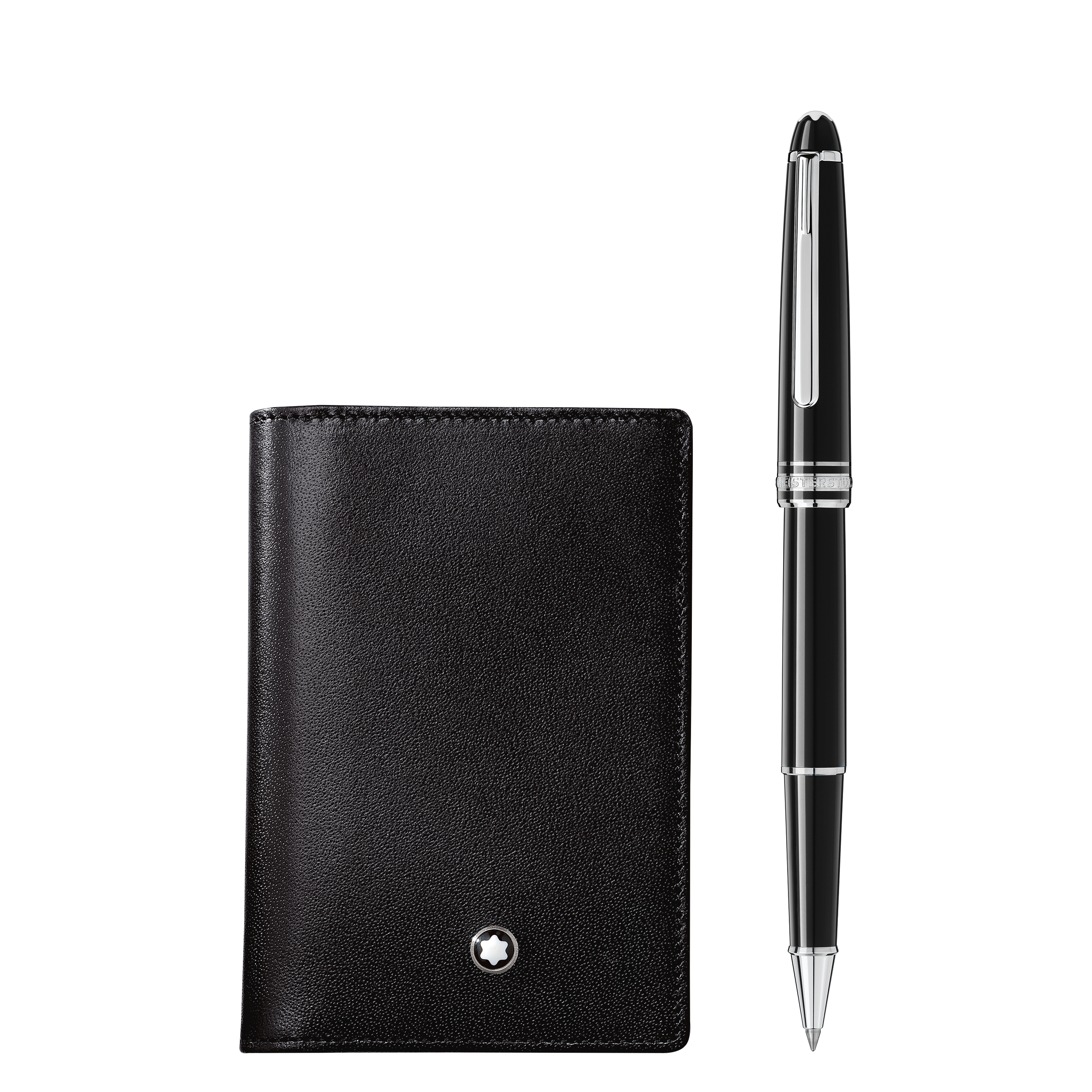 Set with Meisterstück Platinum-coated Classique Rollerball and Business Card Holder with Gusset, image 1