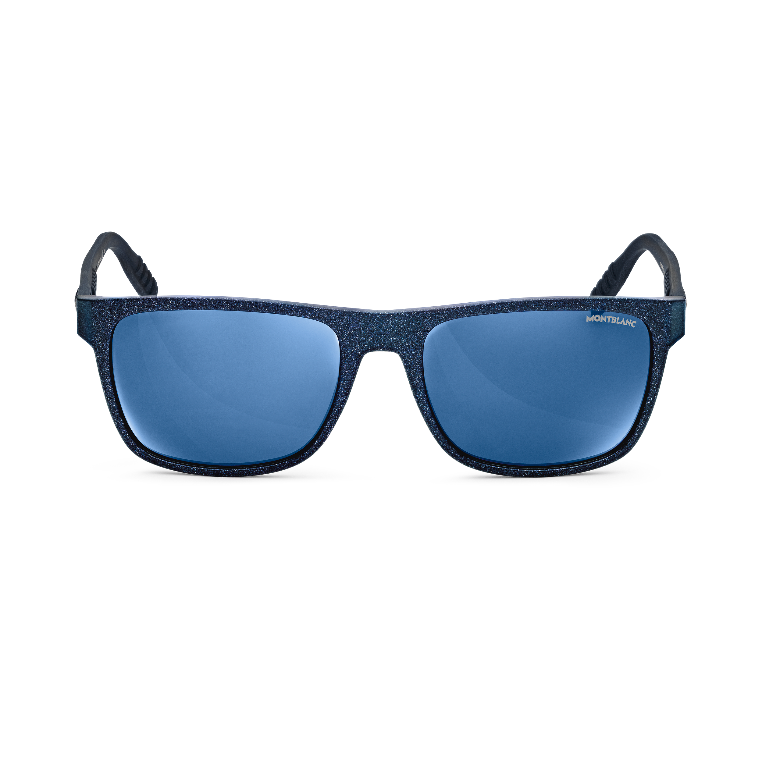 Rectangular Sunglasses with Blue-Colored Injected Frame, image 1