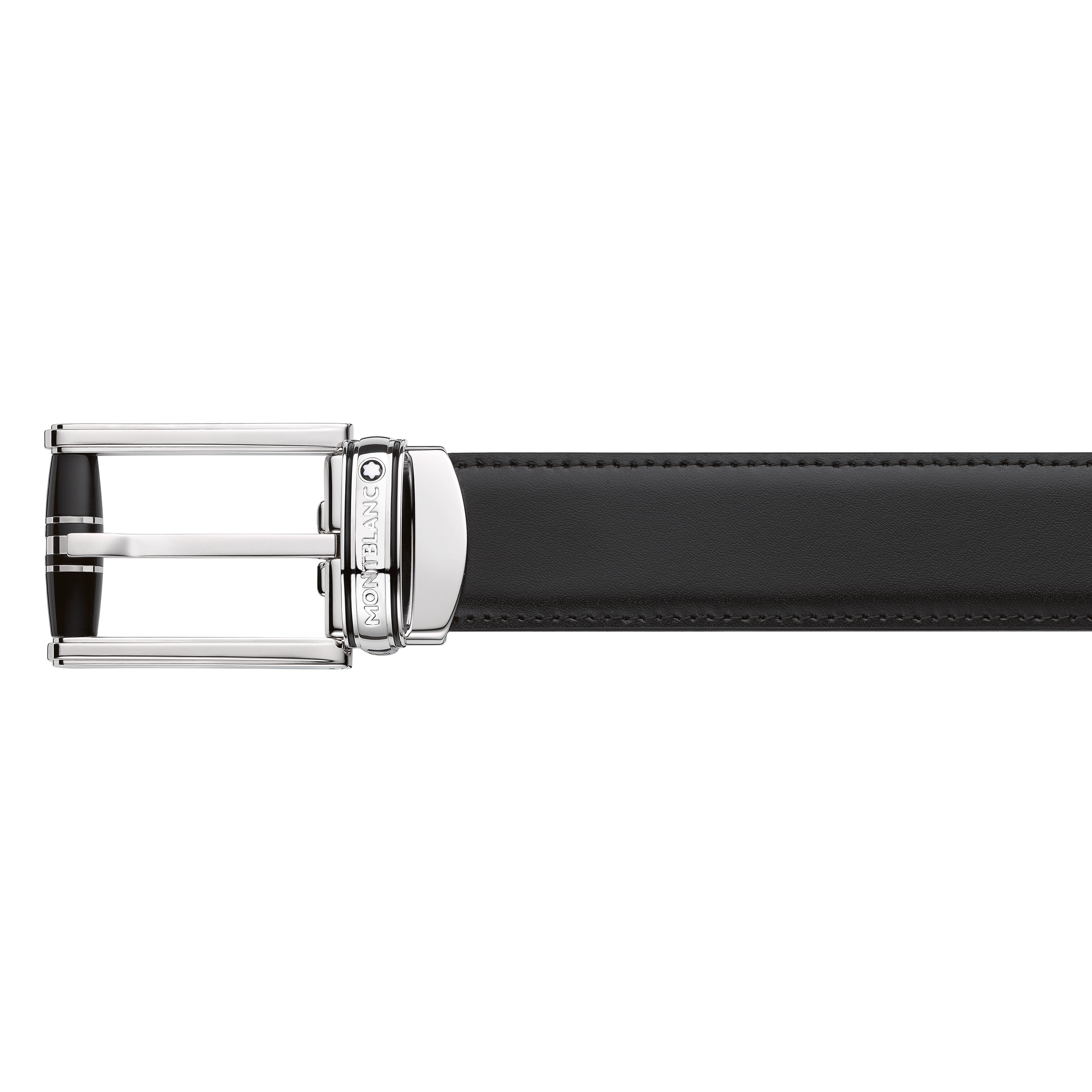 Black/brown 30 mm reversible leather belt, image 2
