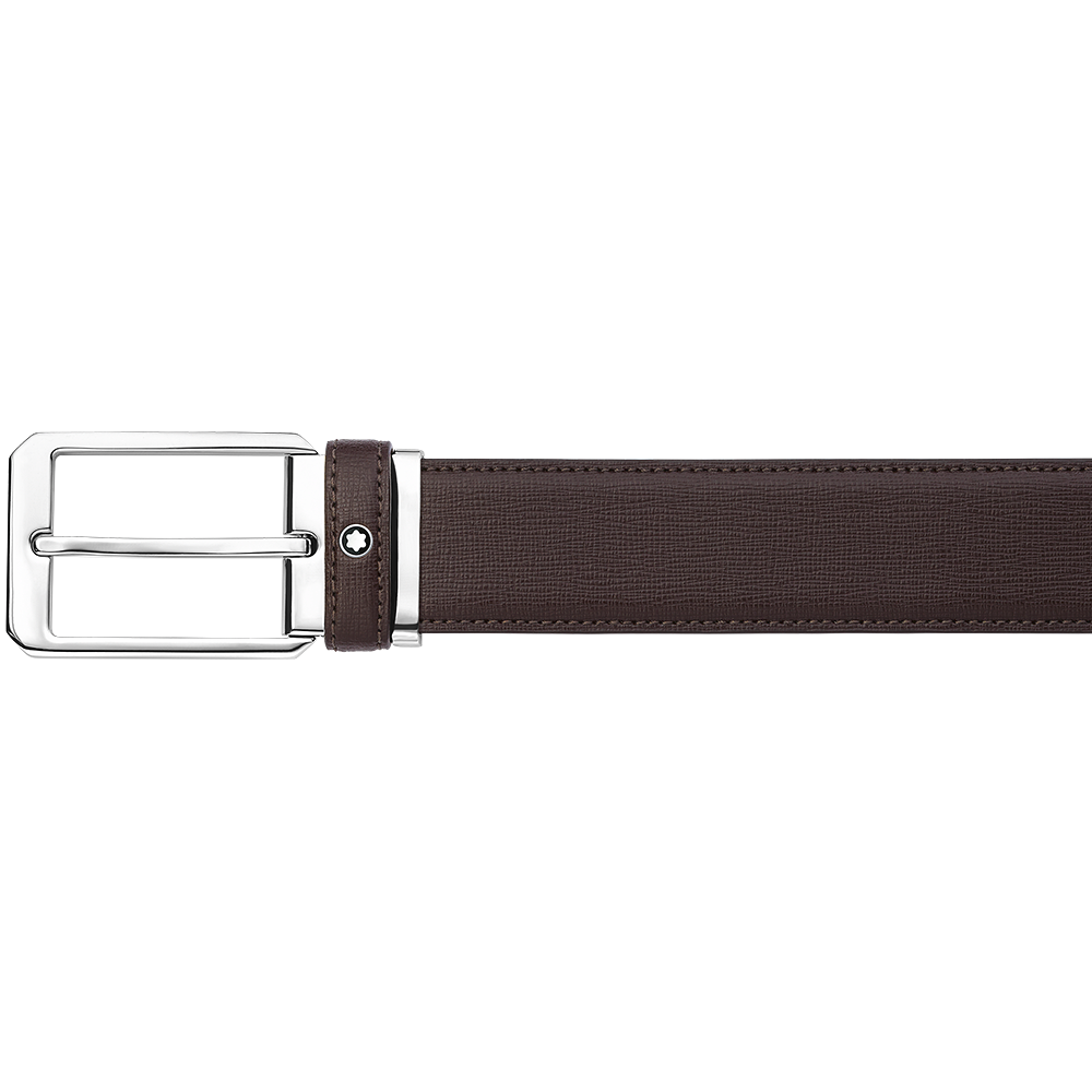 Rectangular Shiny Palladium-Coated Pin Buckle Belt, image 2