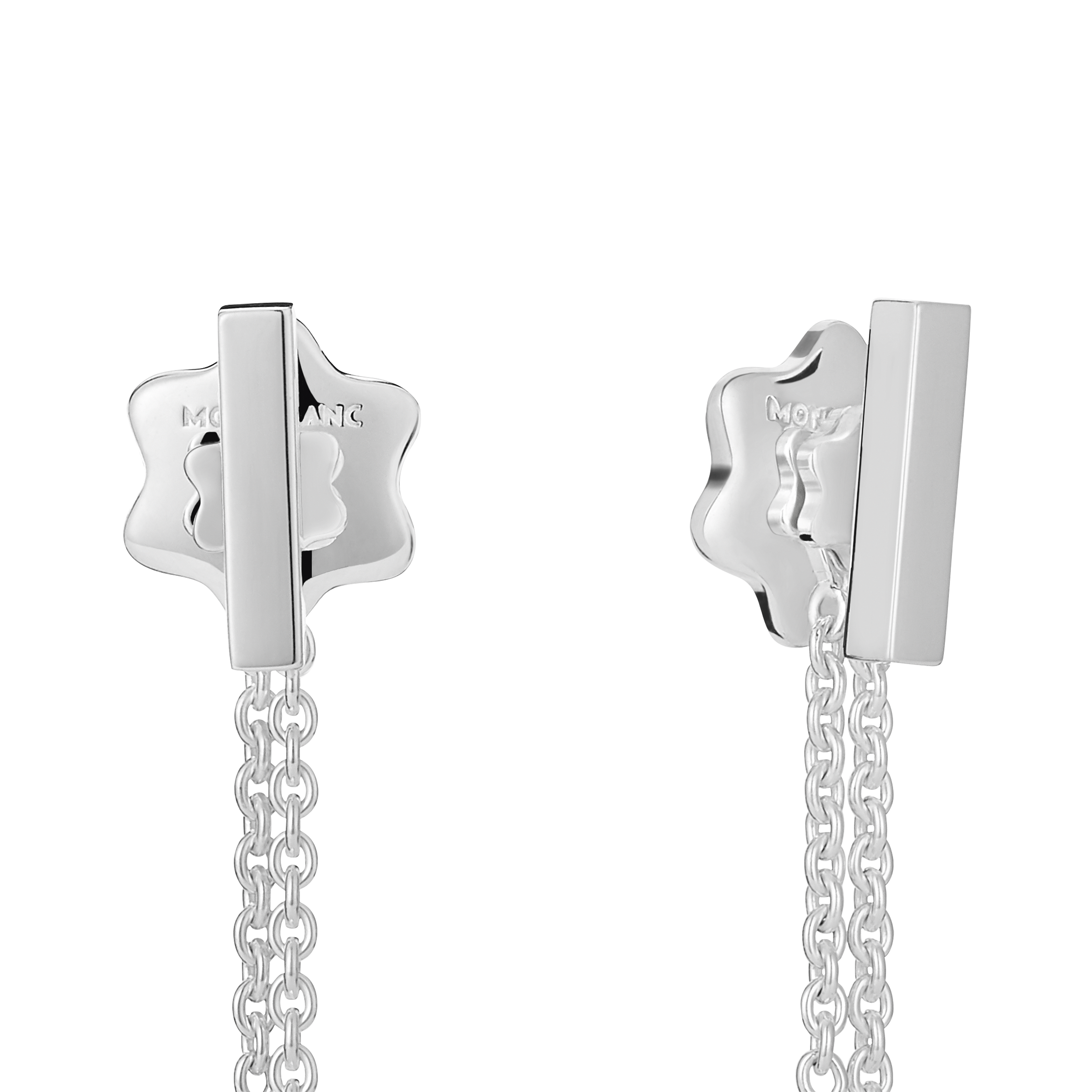 Montblanc 4810 long earrings in silver, image 2