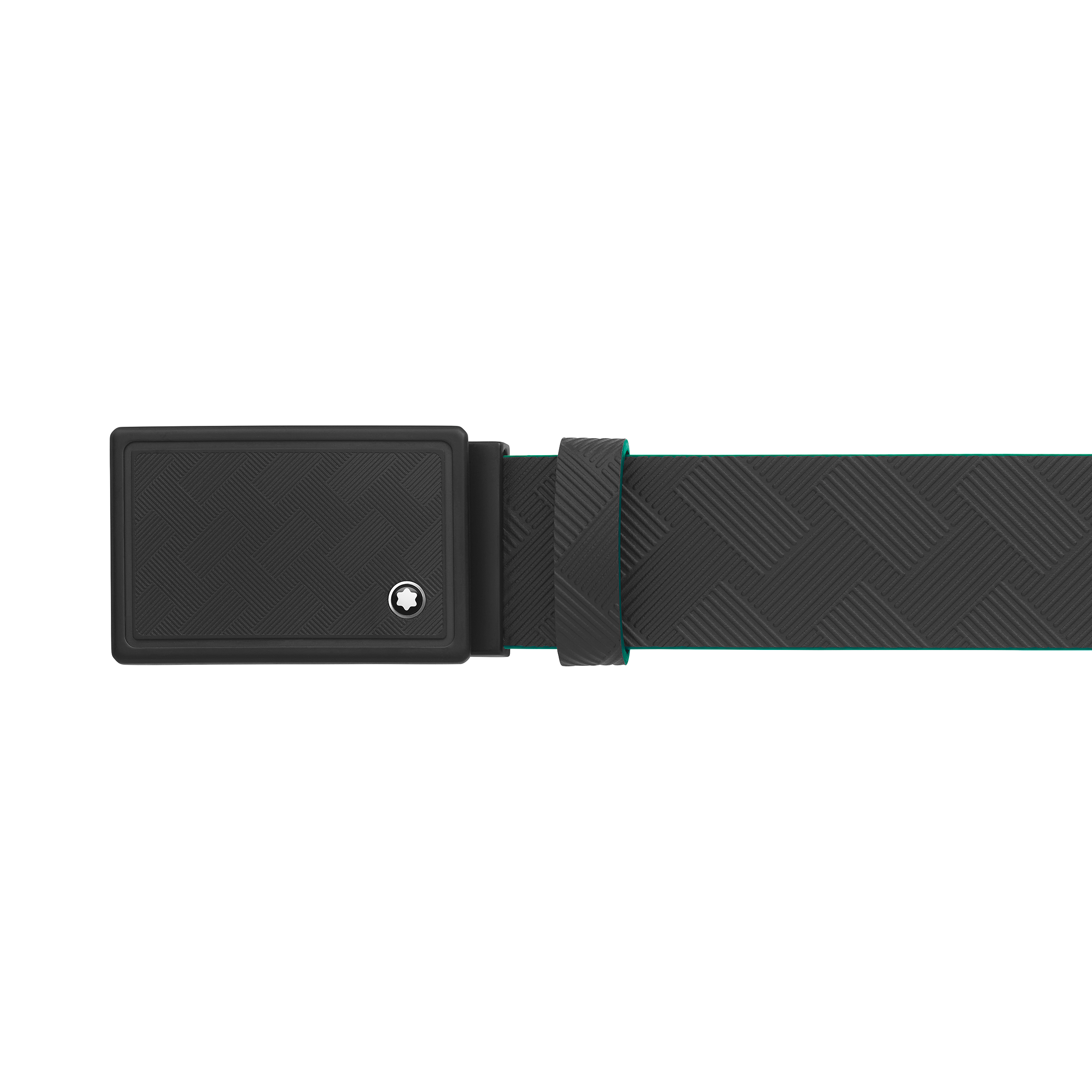 Black 35 mm leather belt, image 3