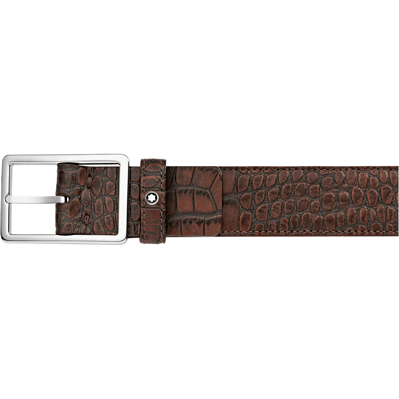 Rectangular Frame Shiny Palladium-Coated Pin Buckle, image 1