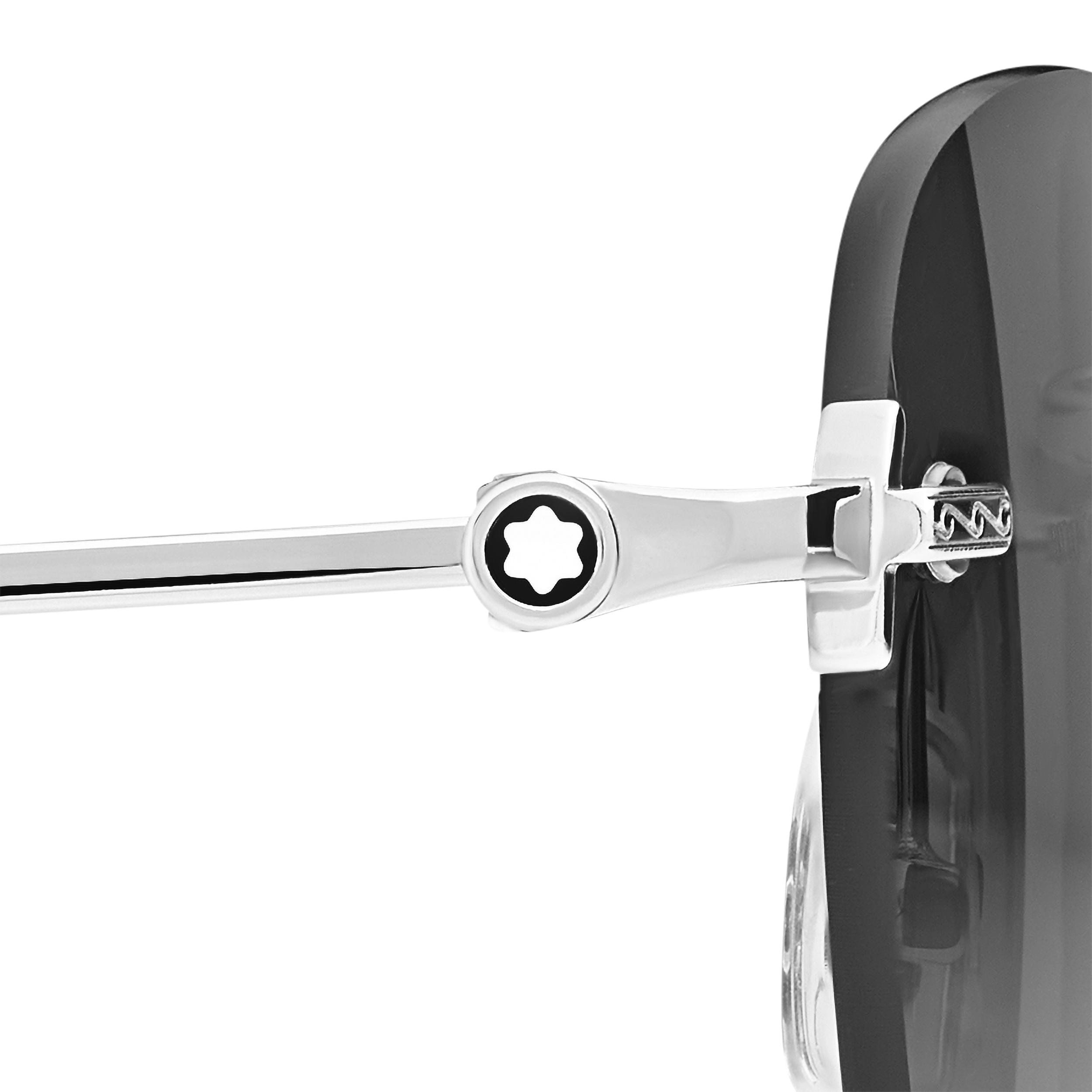 Round Sunglasses with Silver Colored Metal Frame, image 3