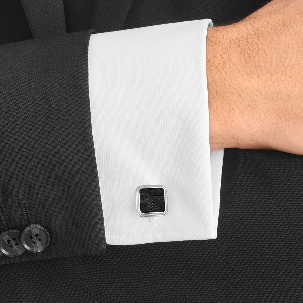 4 صورة ،Montblanc Star Silver Cufflinks