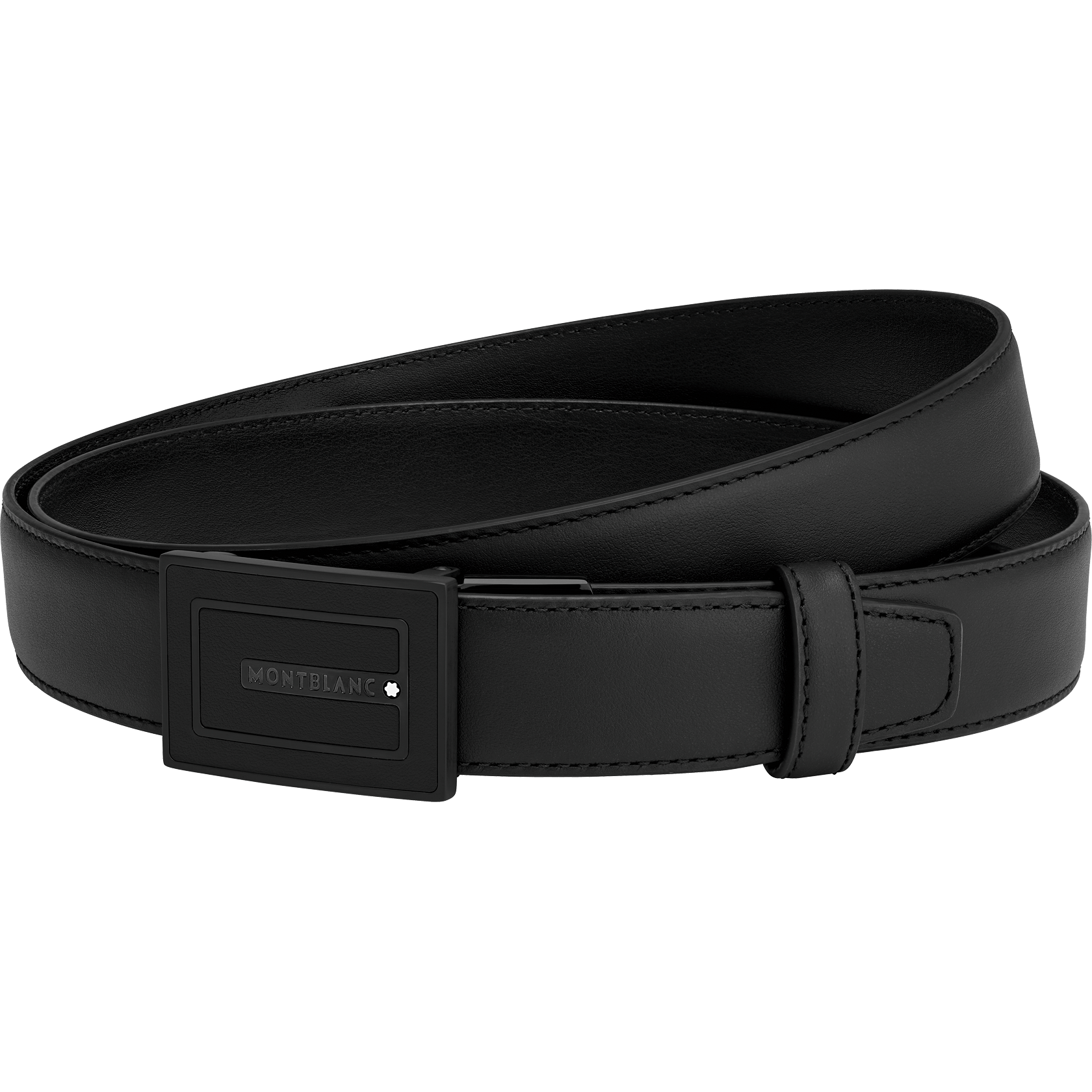 Black cut-to-size casual belt, image 1