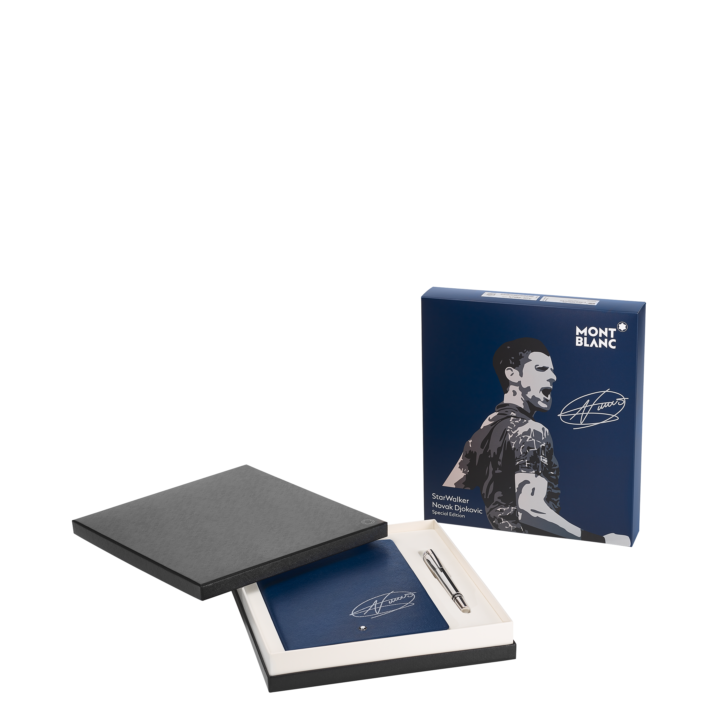 Novak Djokovic Special Edition Set with StarWalker Metal Fineliner and Notebook #146 Indigo Blue, image 3
