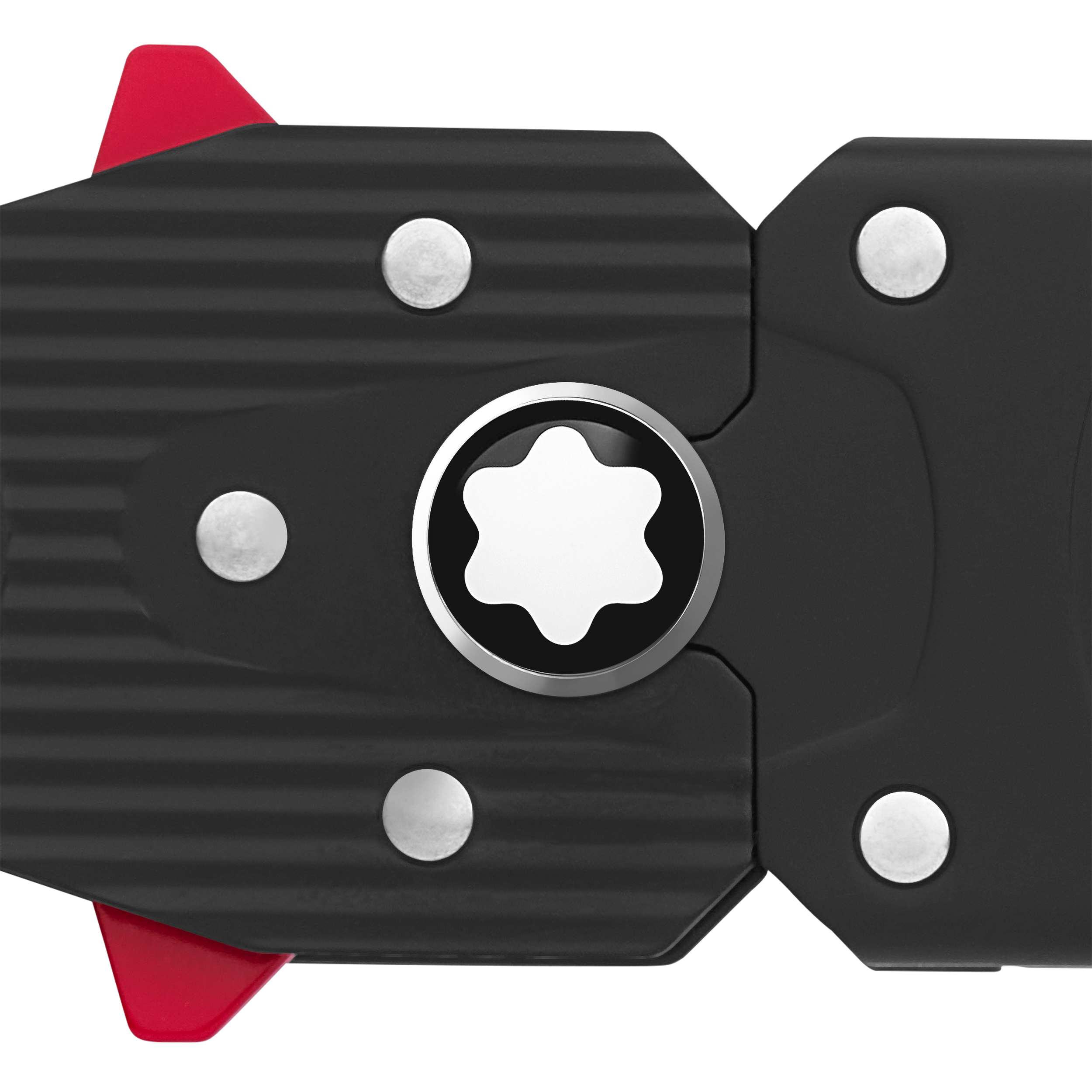 M LOCK 4810 black printed 35 mm leather buckle belt, image 2