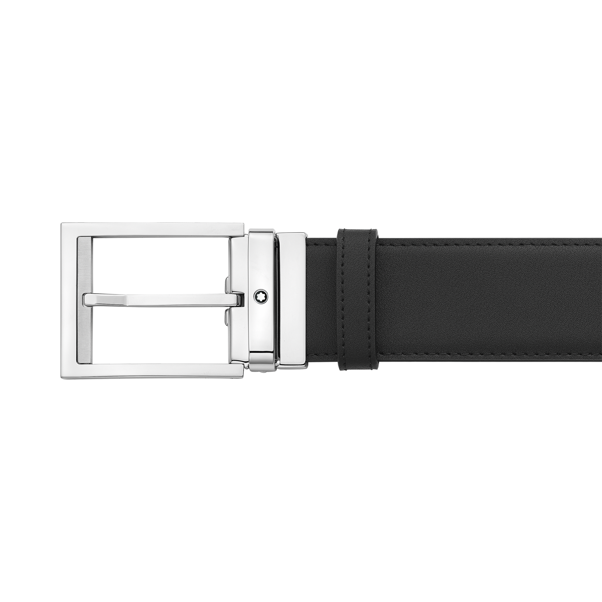 Black/brown 40 mm reversible leather belt, image 1