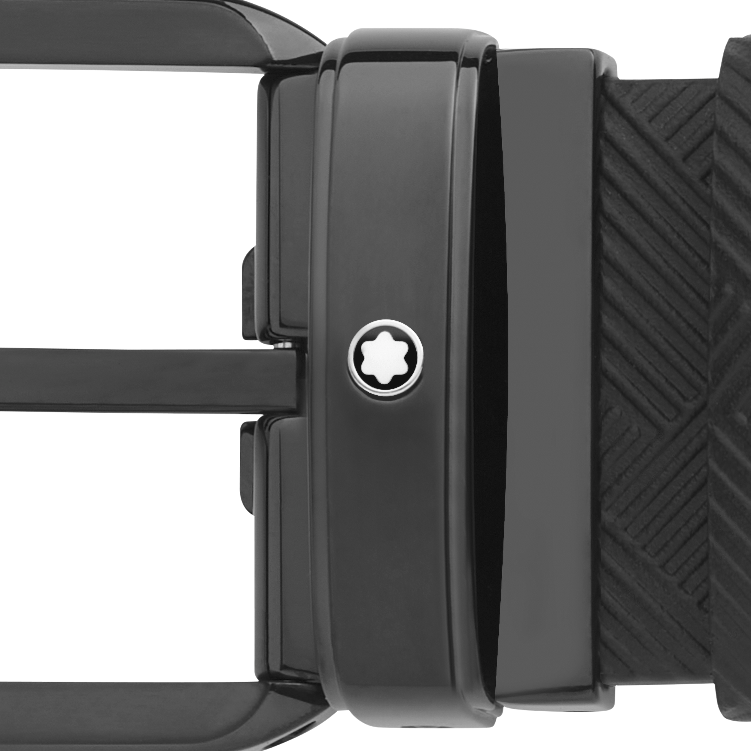 Black 35 mm reversible leather belt, image 4