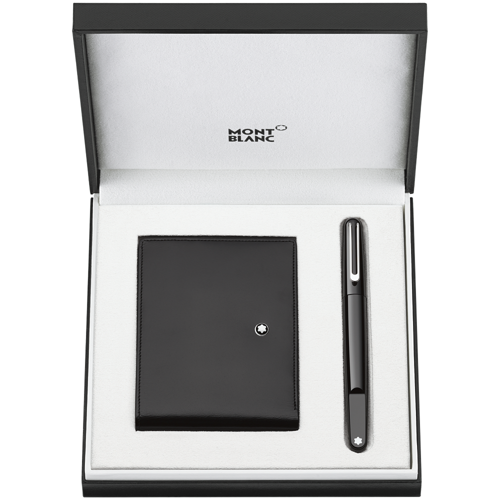 5 صورة ،Set with Montblanc M Rollerball and Meisterstück Wallet 6cc