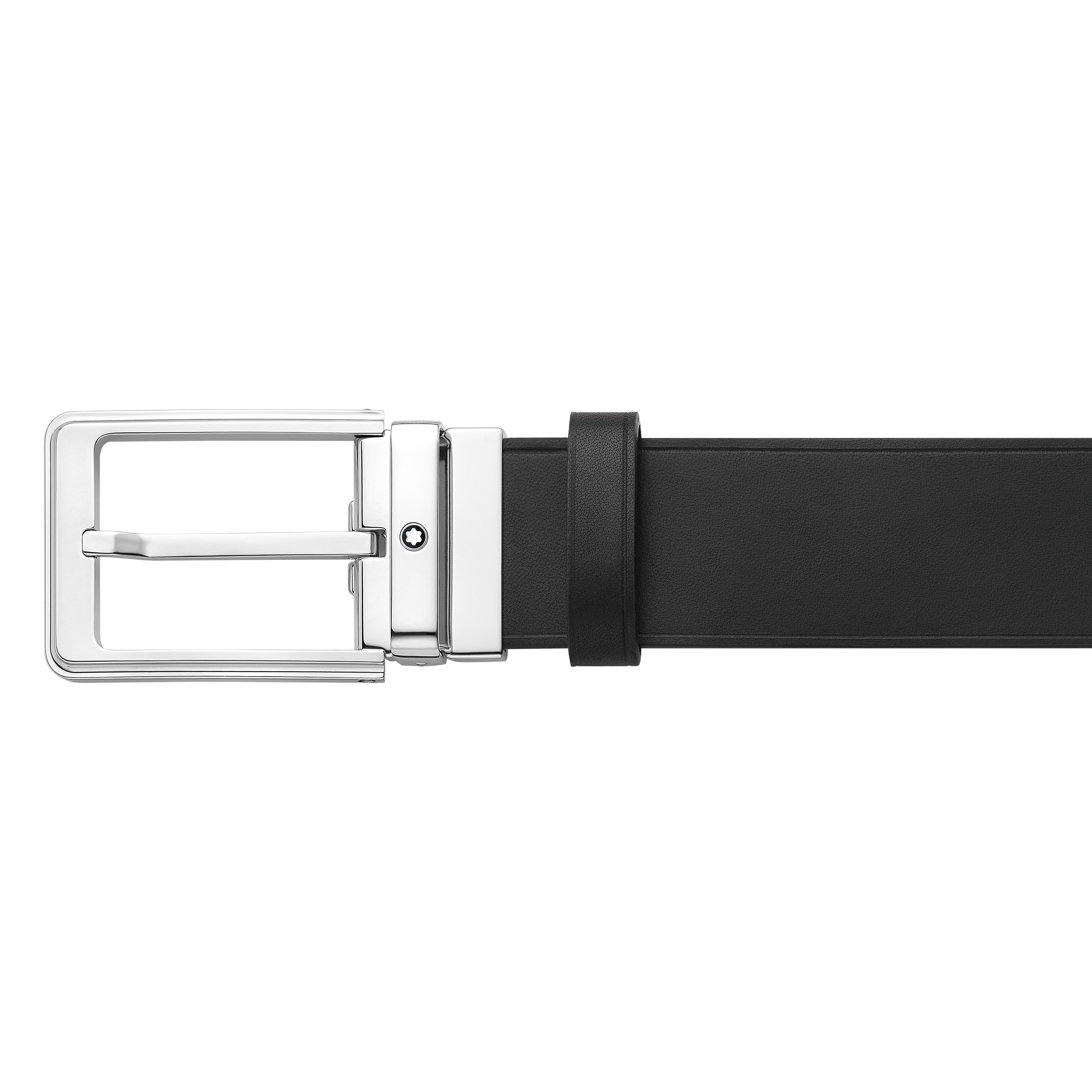 Black/brown 35 mm reversible leather belt, image 3