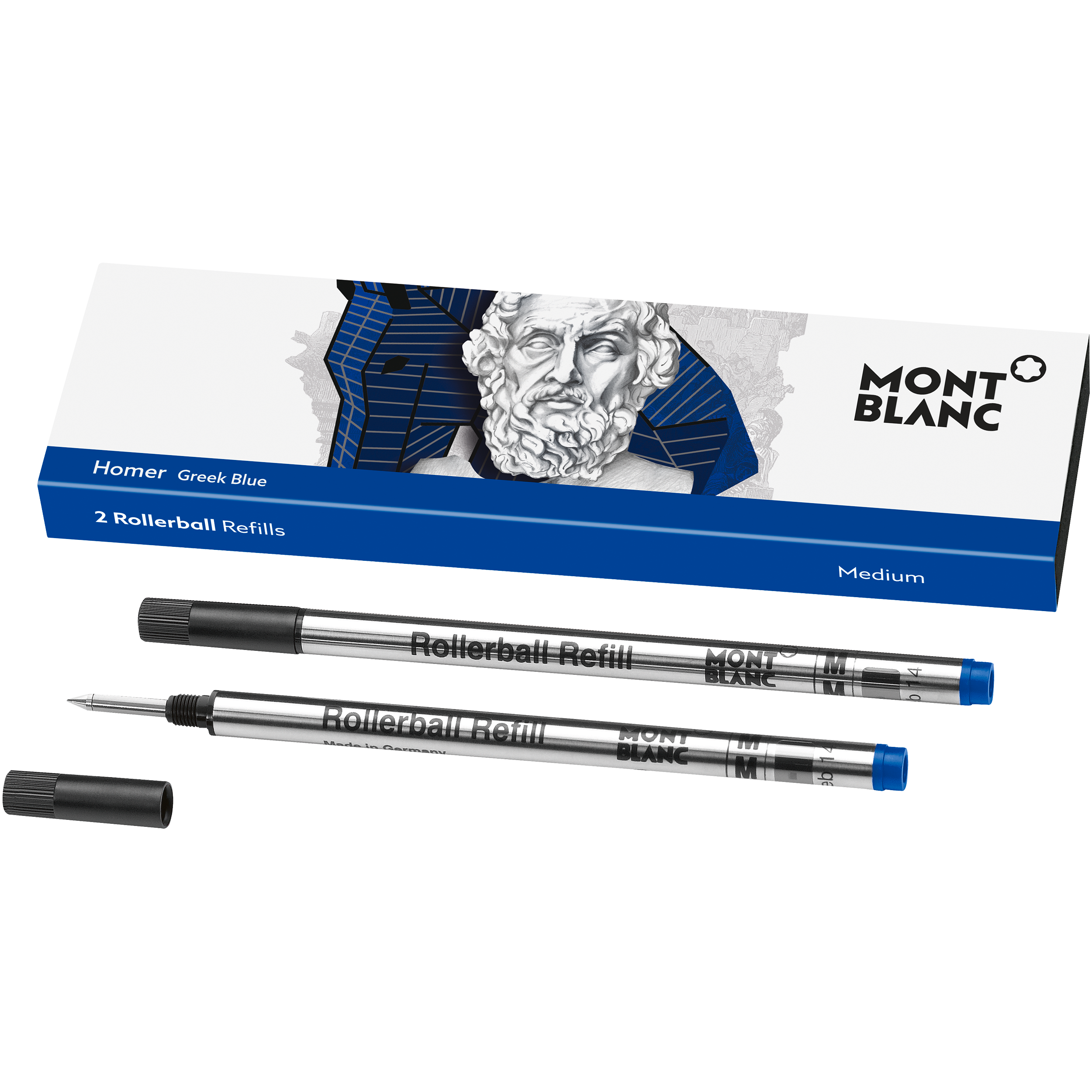 2 Rollerball Refills (M) Writers Edition, Homage to Homer, image 2