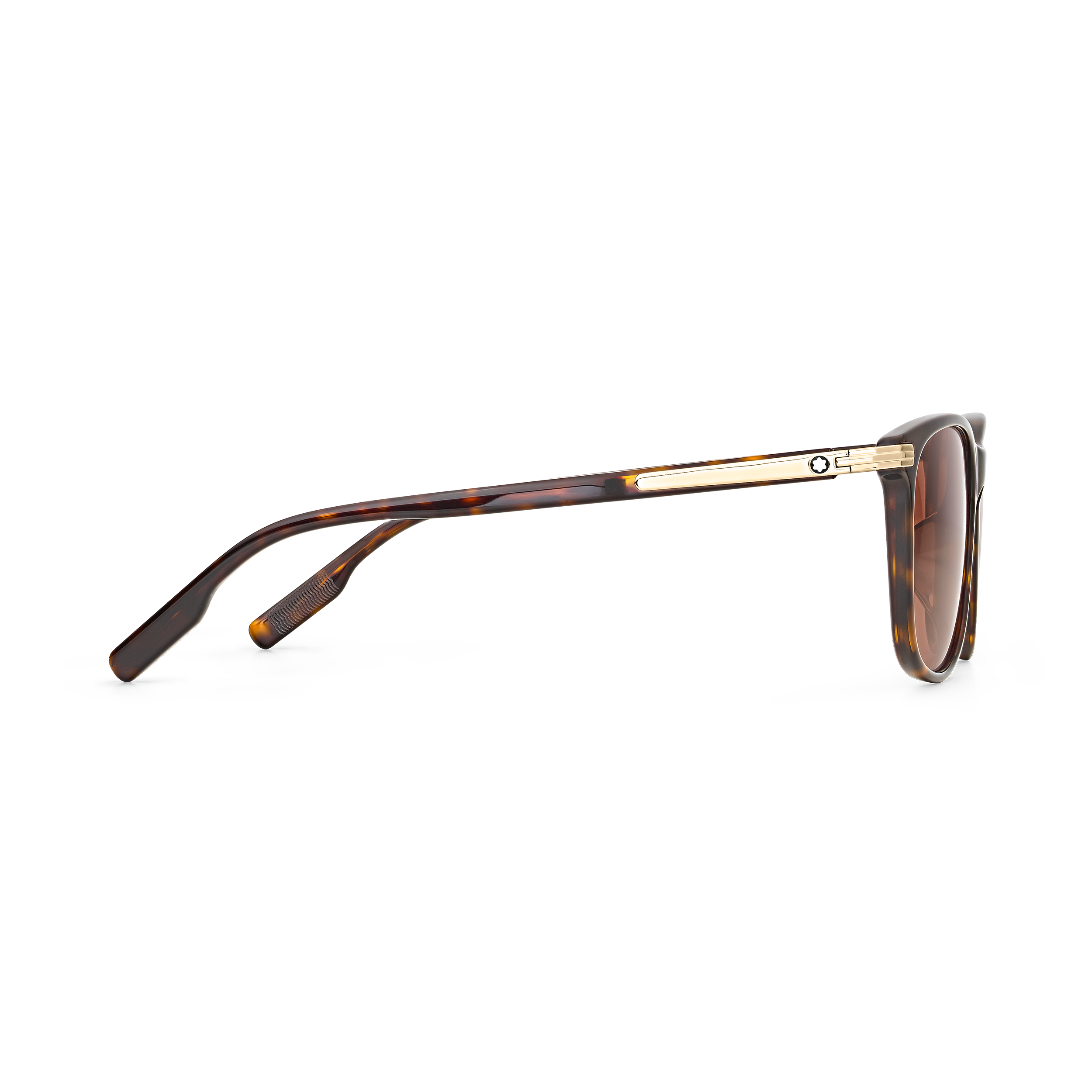 Rectangular Sunglasses with Havana-Colored Acetate Frame, image 2