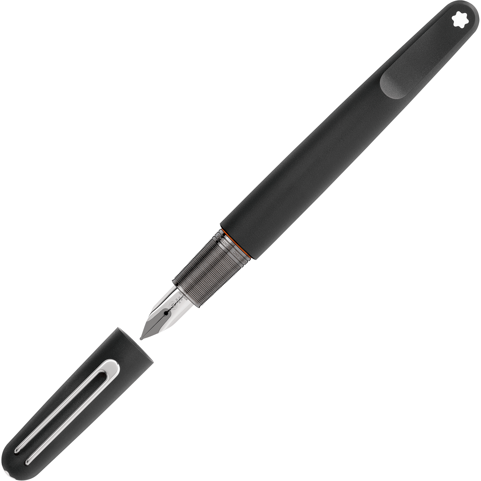 Montblanc M Ultra Black Fountain Pen (F), image 1