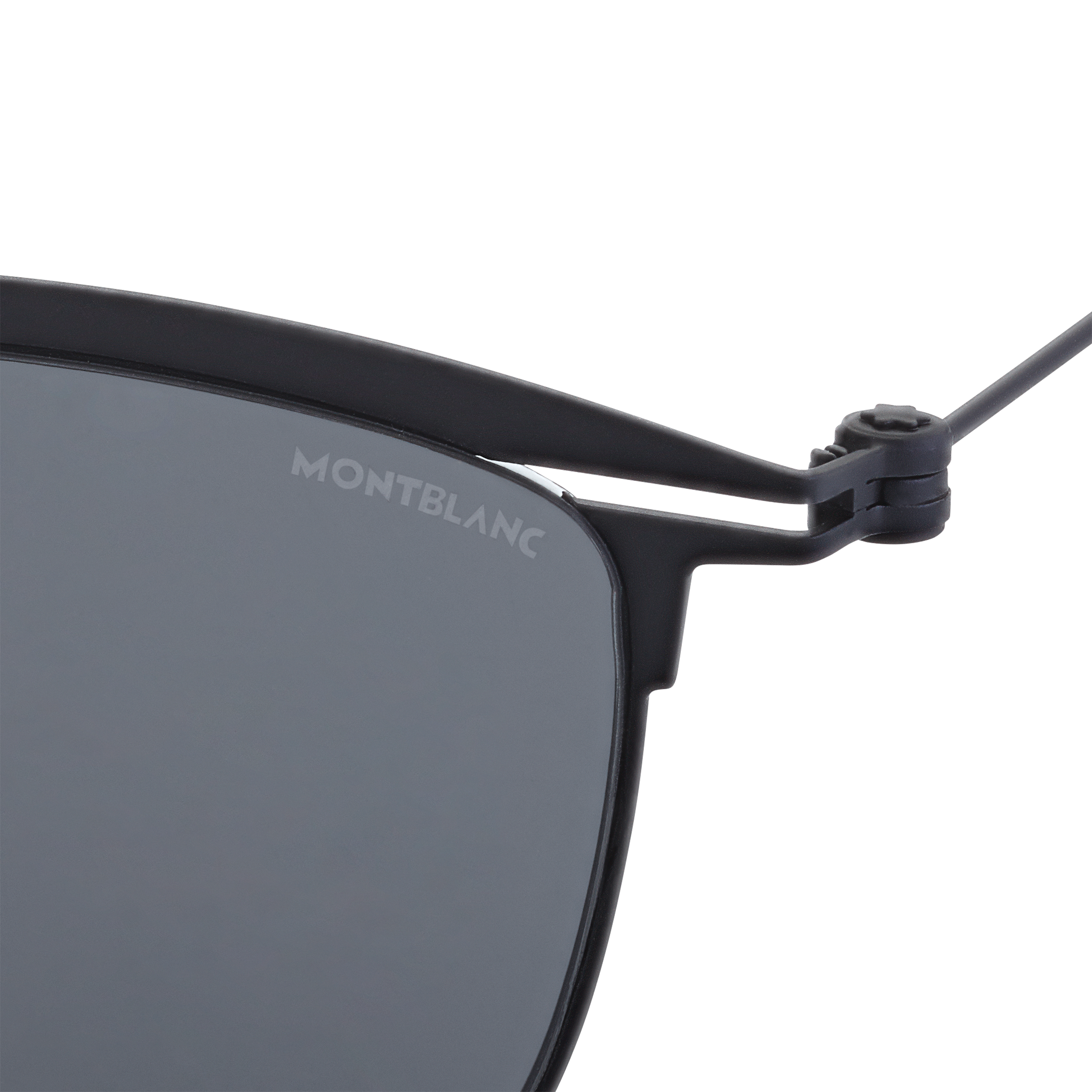 Rectangular Black Metal Frame Sunglasses, image 2