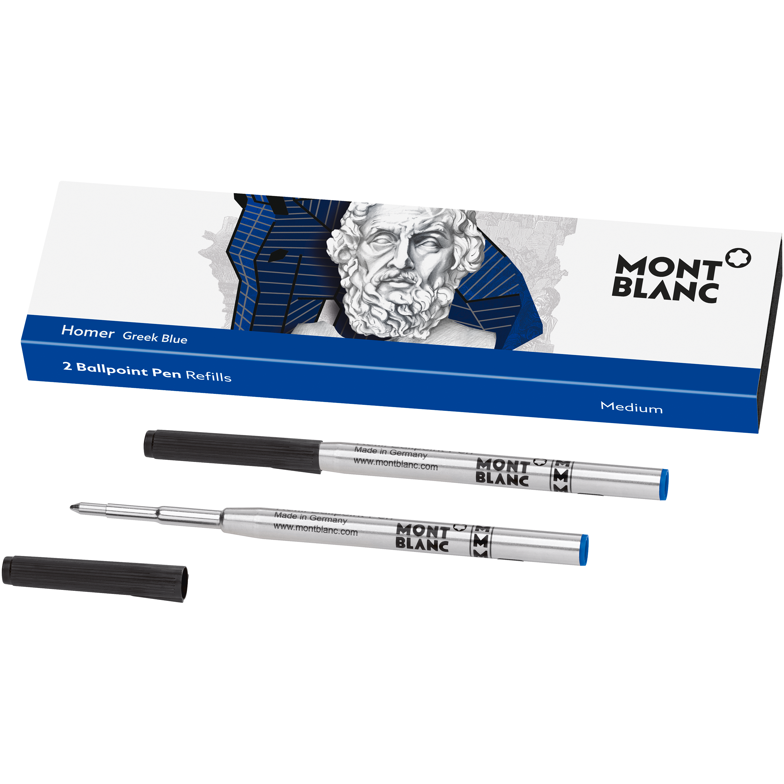 2 Ballpoint Pen Refills (M), Writers Edition, Homage to Homer, image 2