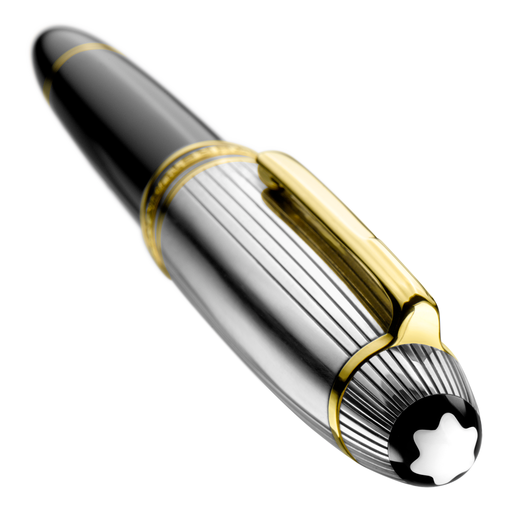 2 صورة ،Meisterstück Solitaire Doué Sterling Silver Rollerball