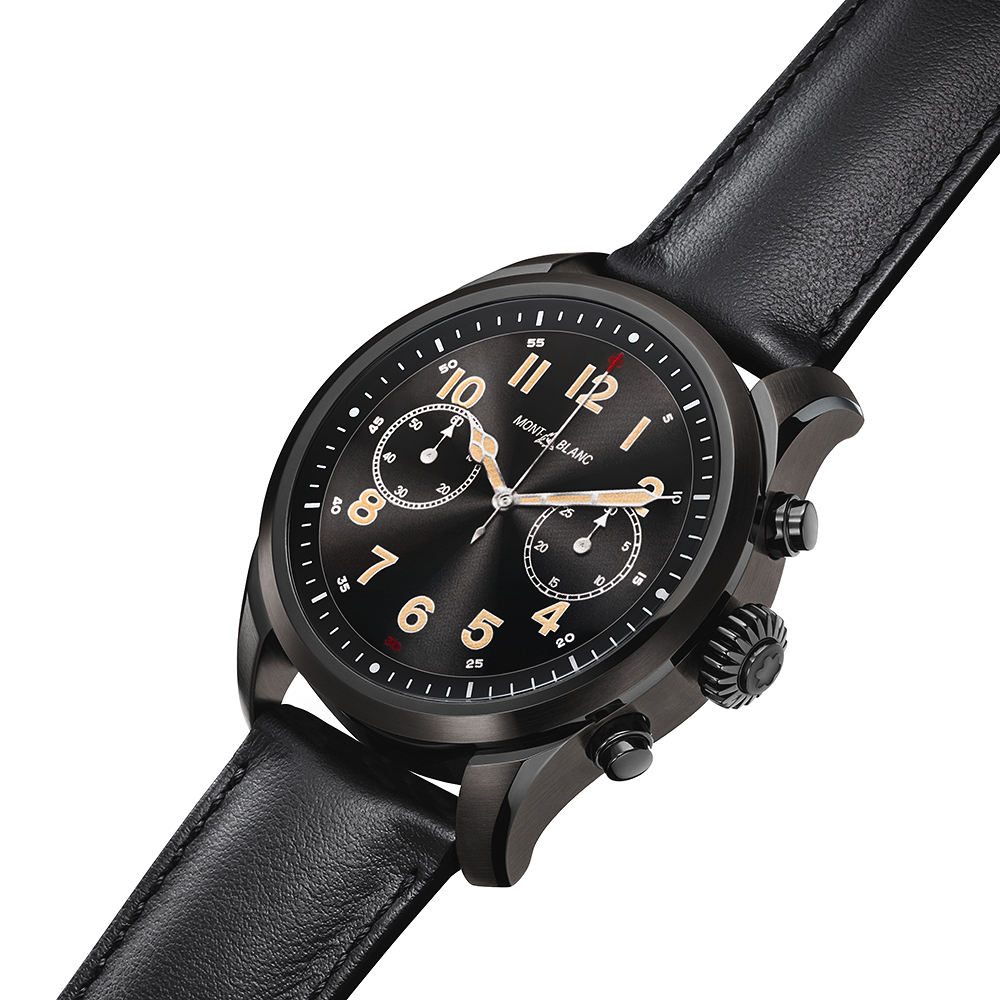 3 صورة ،Montblanc Summit 2 Stainless Steel Black and Leather